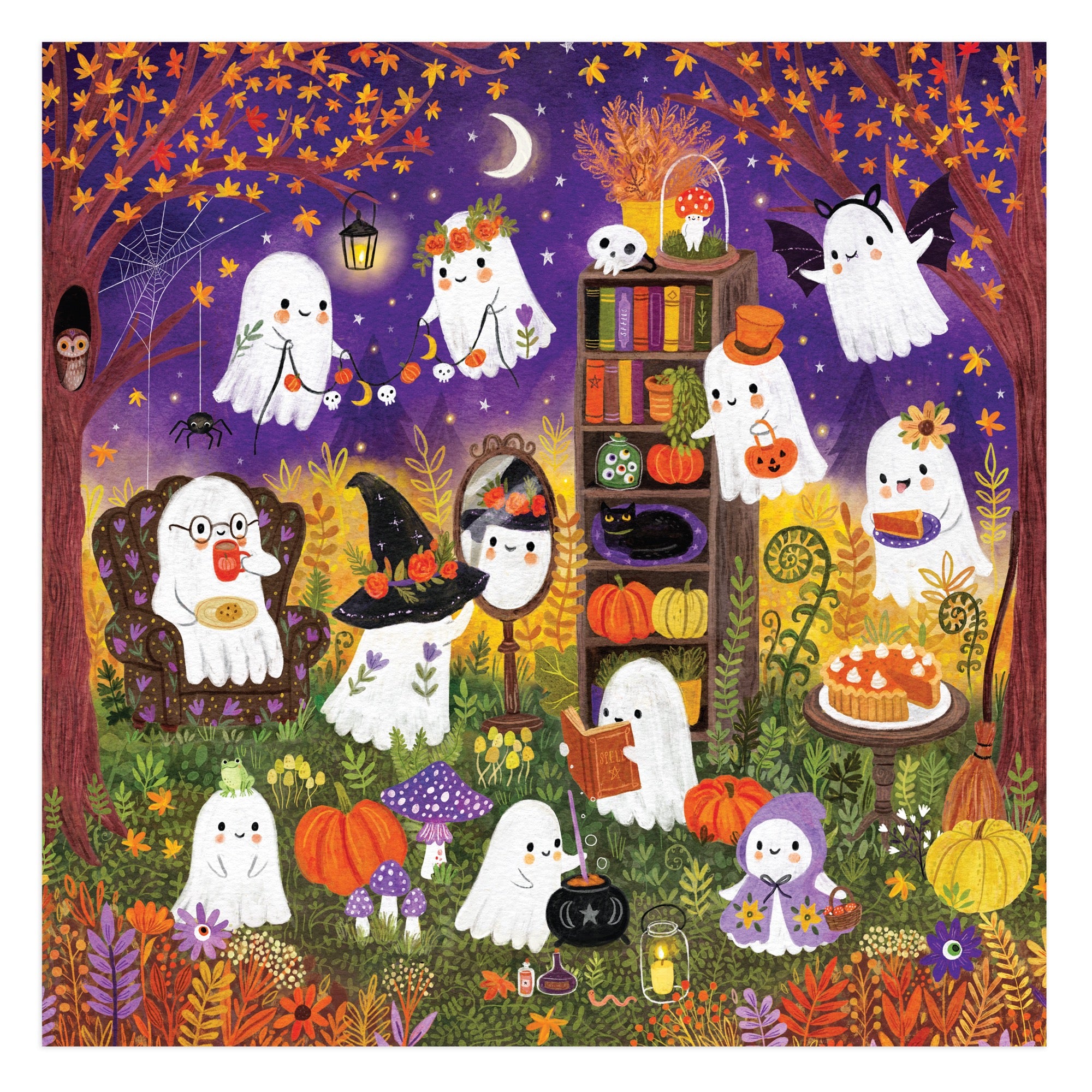 Ghostly Gathering 500 Piece Puzzle | Mudpuppy | Galison