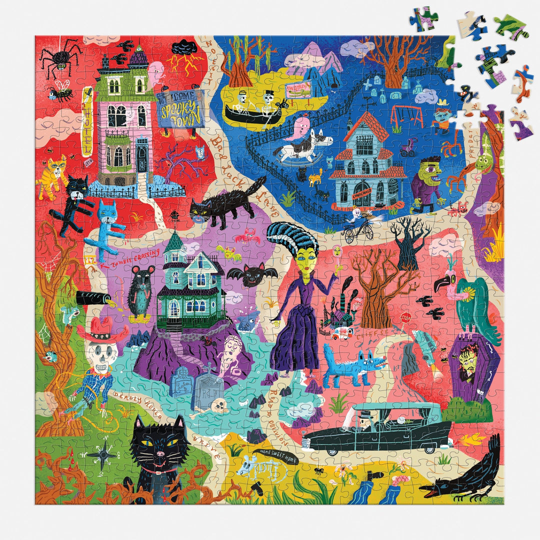 Welcome to Spooky Town 500 Piece Puzzle