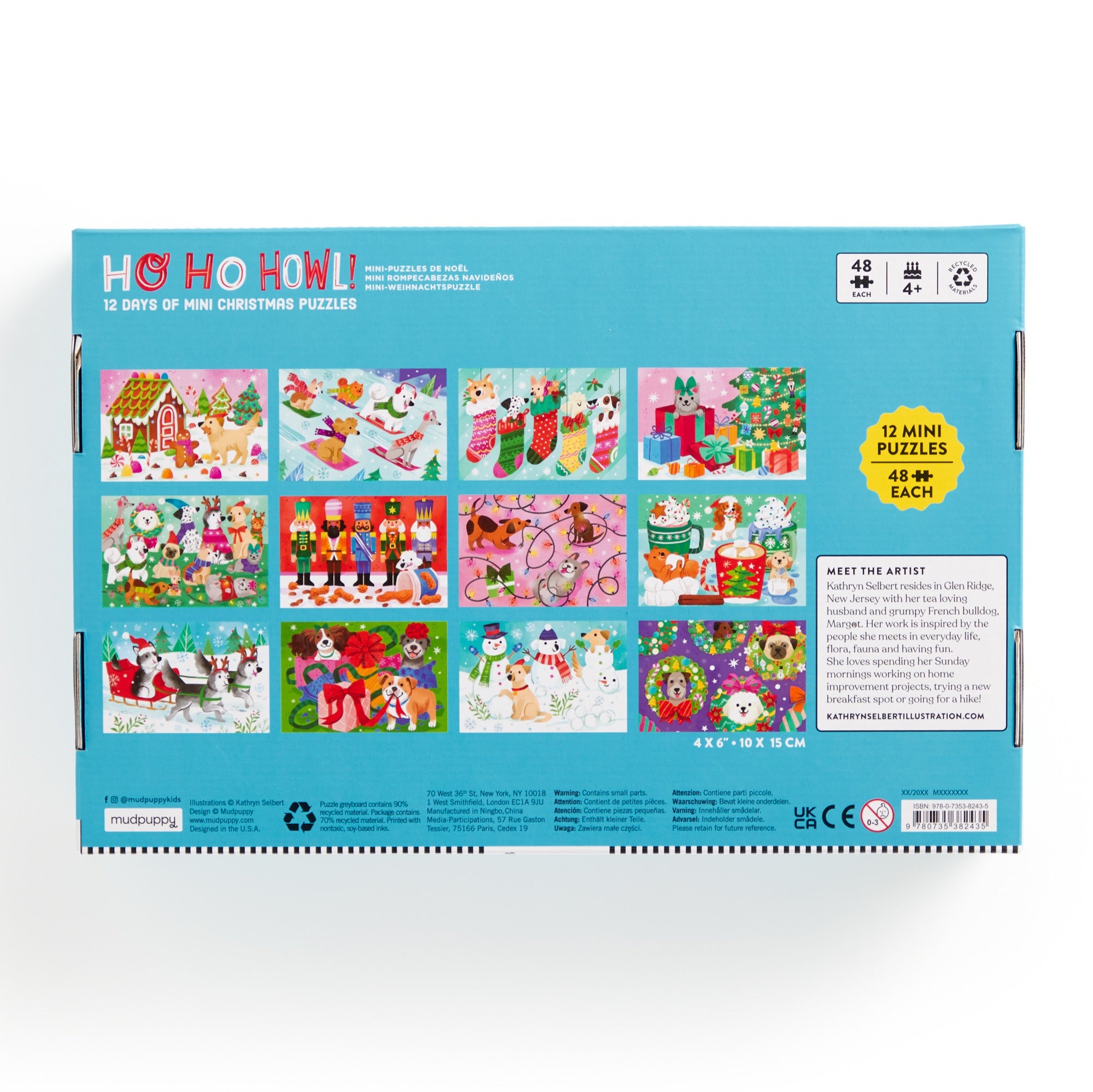 Ho Ho Howl! Countdown Puzzle Set – Galison
