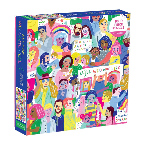 All Are Welcome Here! 1000 Piece Family Puzzle – Galison