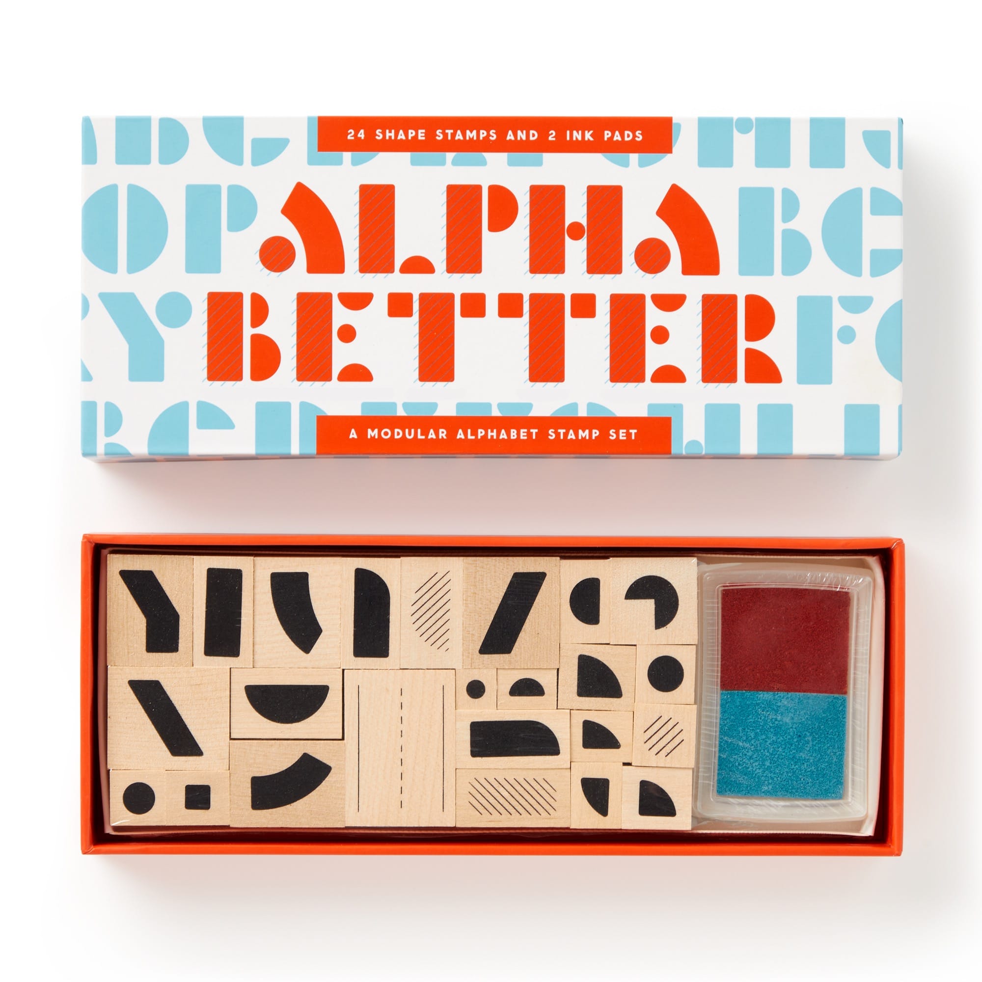 Alpha Better Rubber Stamp Set | Galison