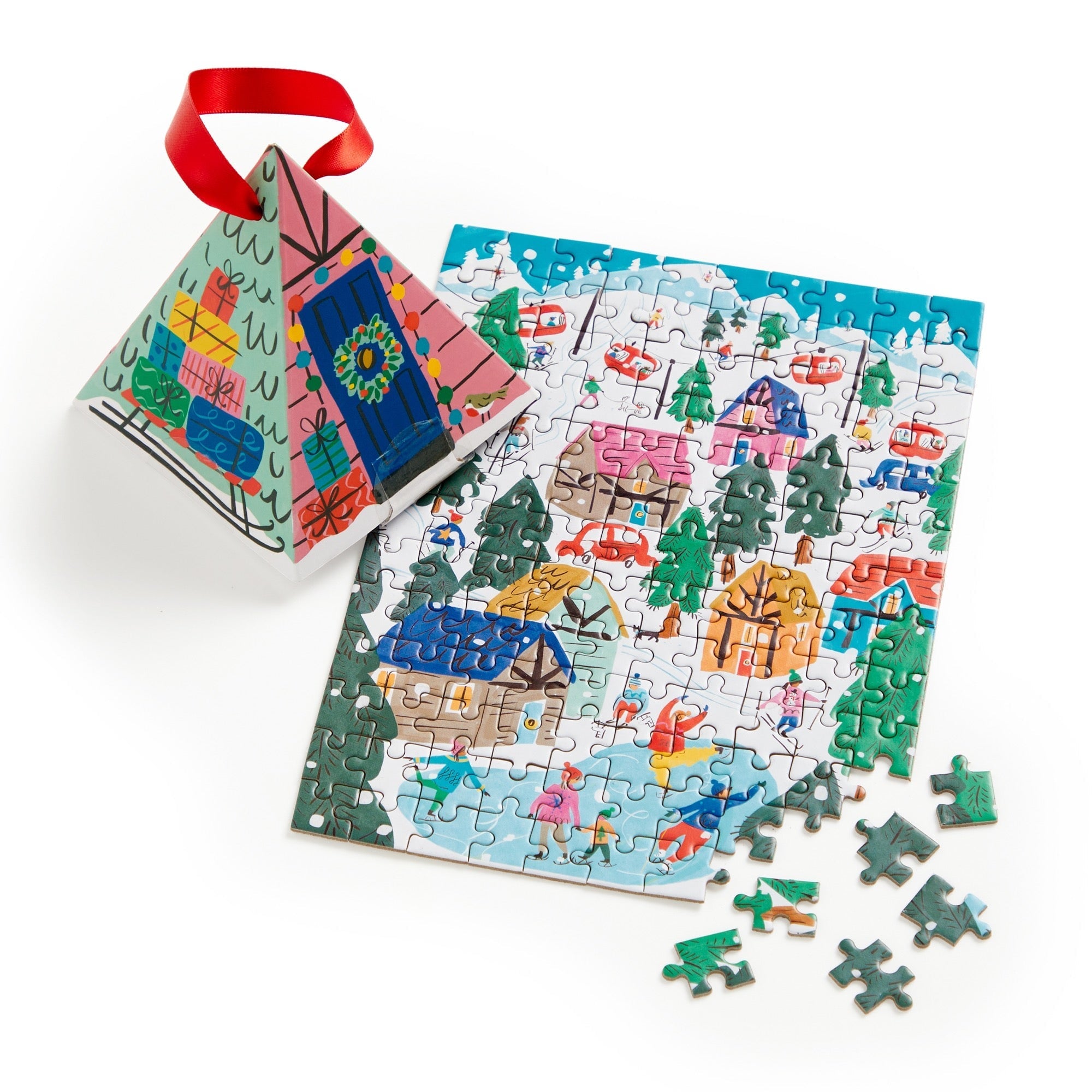 Alpine Cottage 130 Piece Puzzle Ornament – Galison