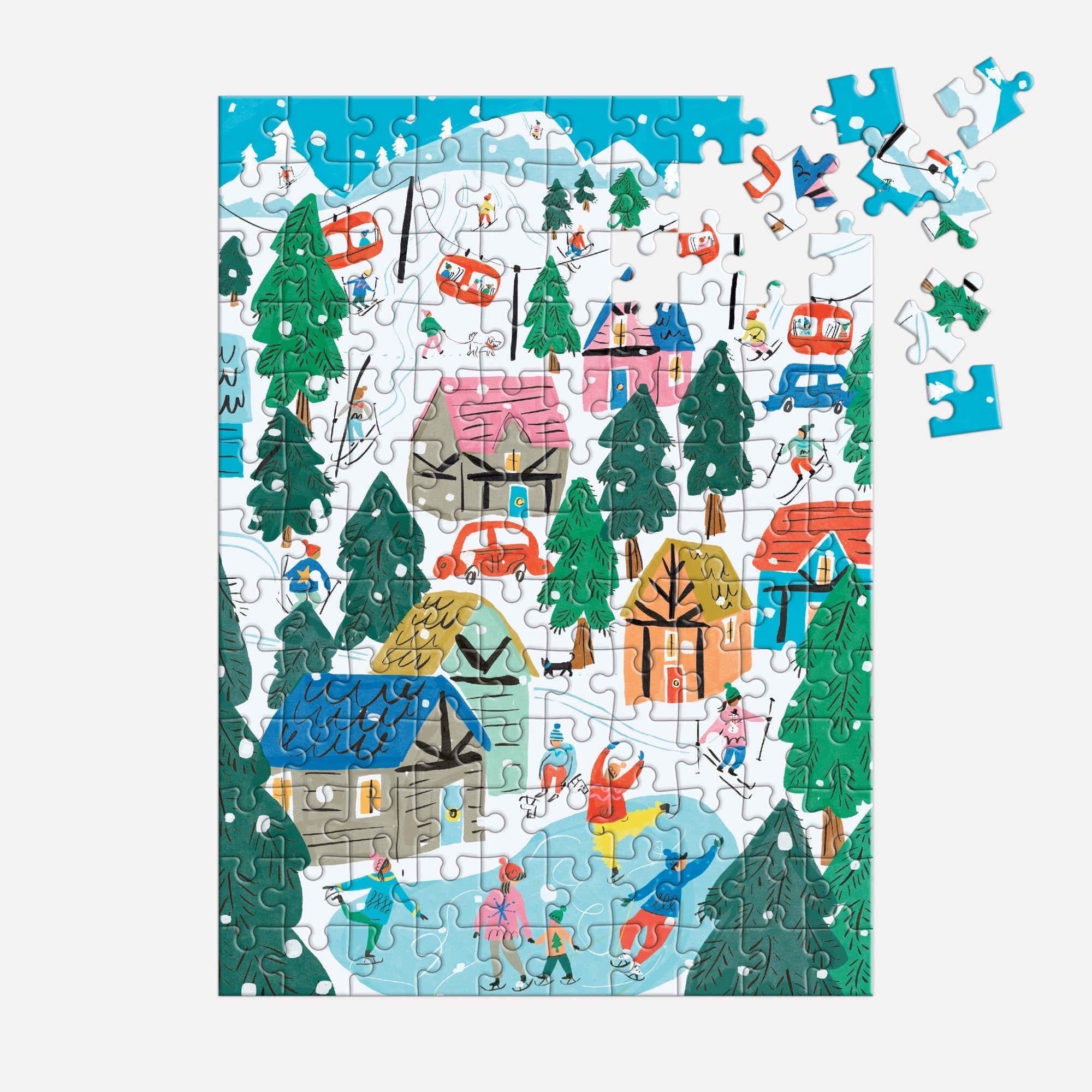 Alpine Cottage 130-Piece Puzzle Ornament | Galison