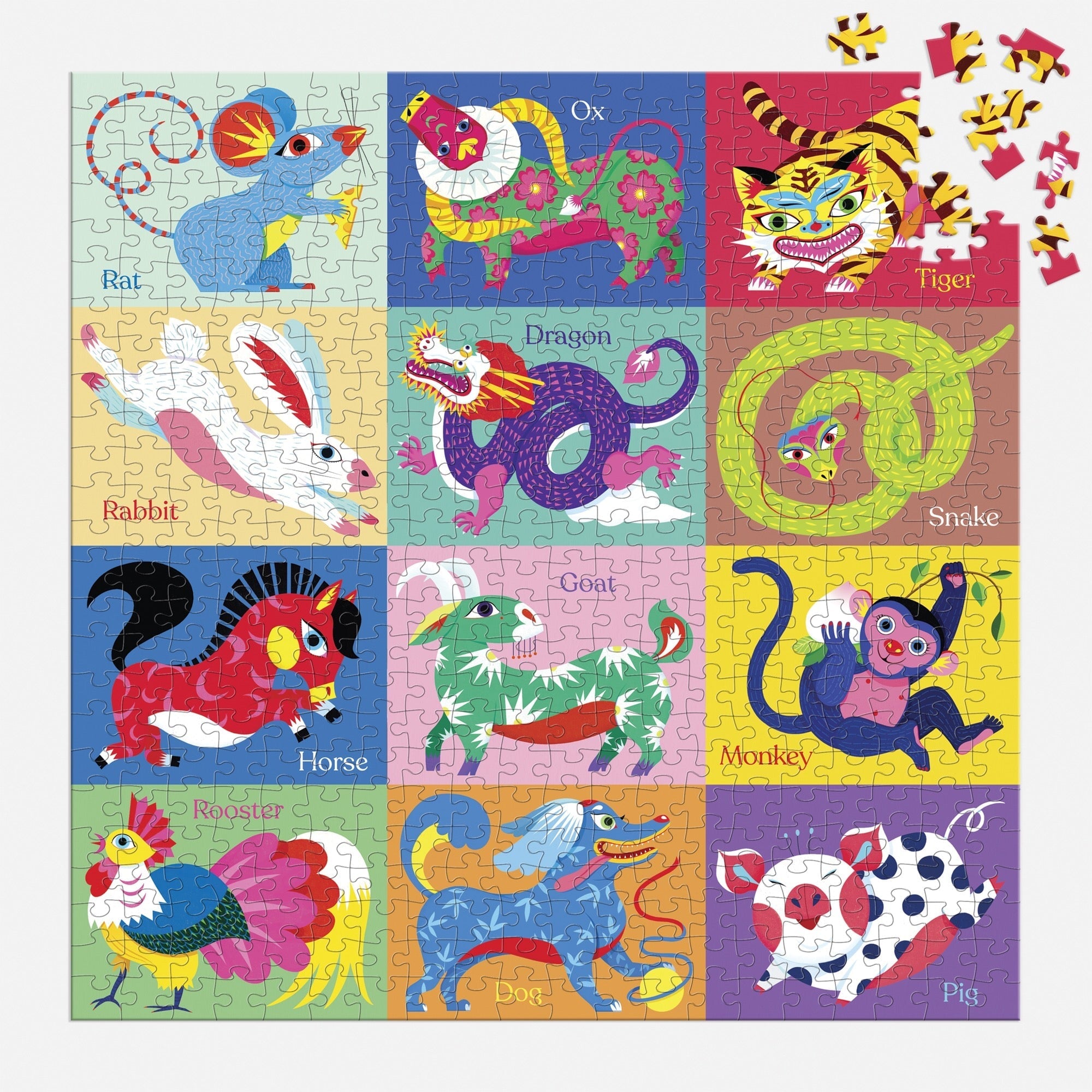 Chinese Zodiac 500 Piece Puzzle – Galison