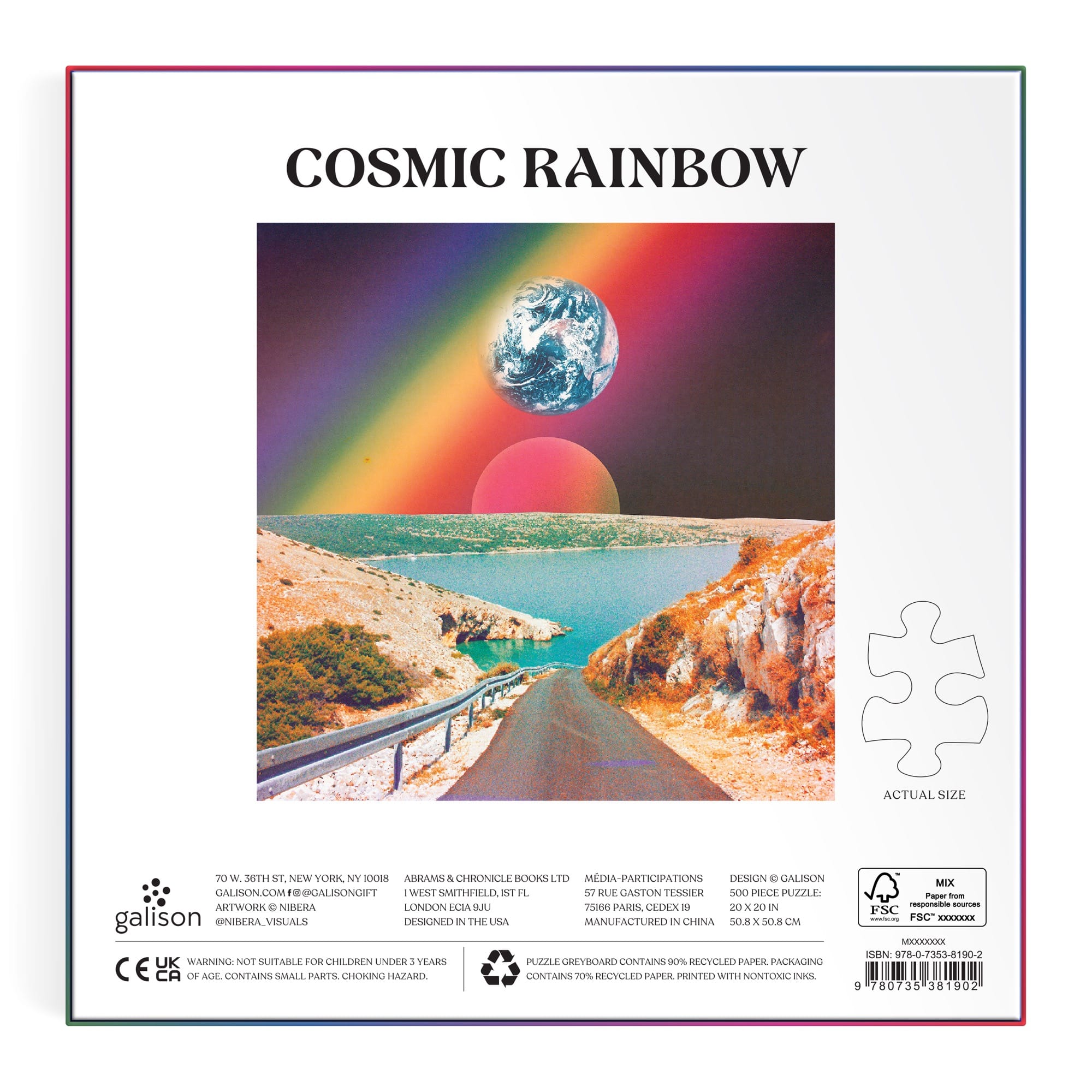 Cosmic Rainbow 500 Piece Puzzle – Galison