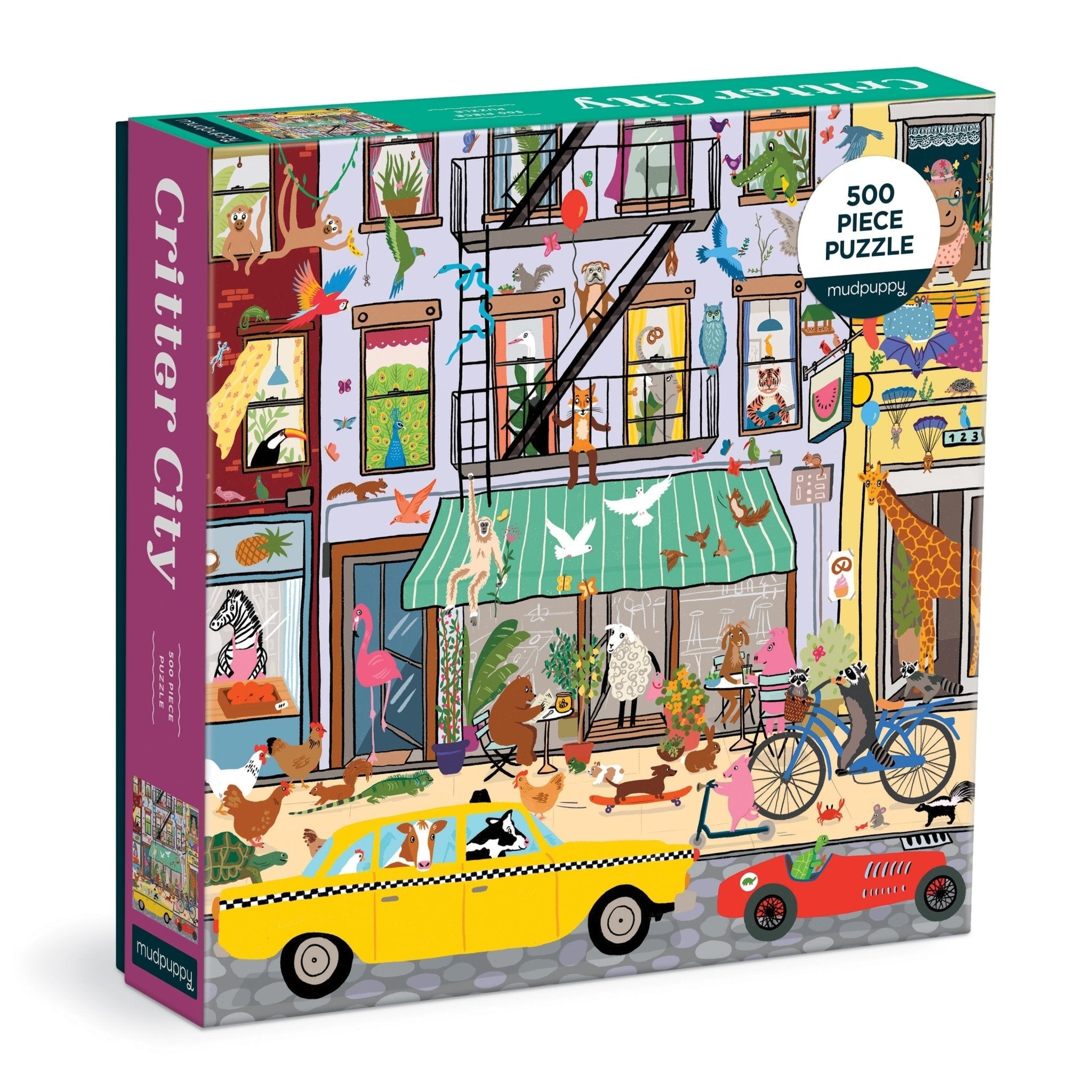 Critter City 500 Piece Family Puzzle - Mudpuppy – Galison