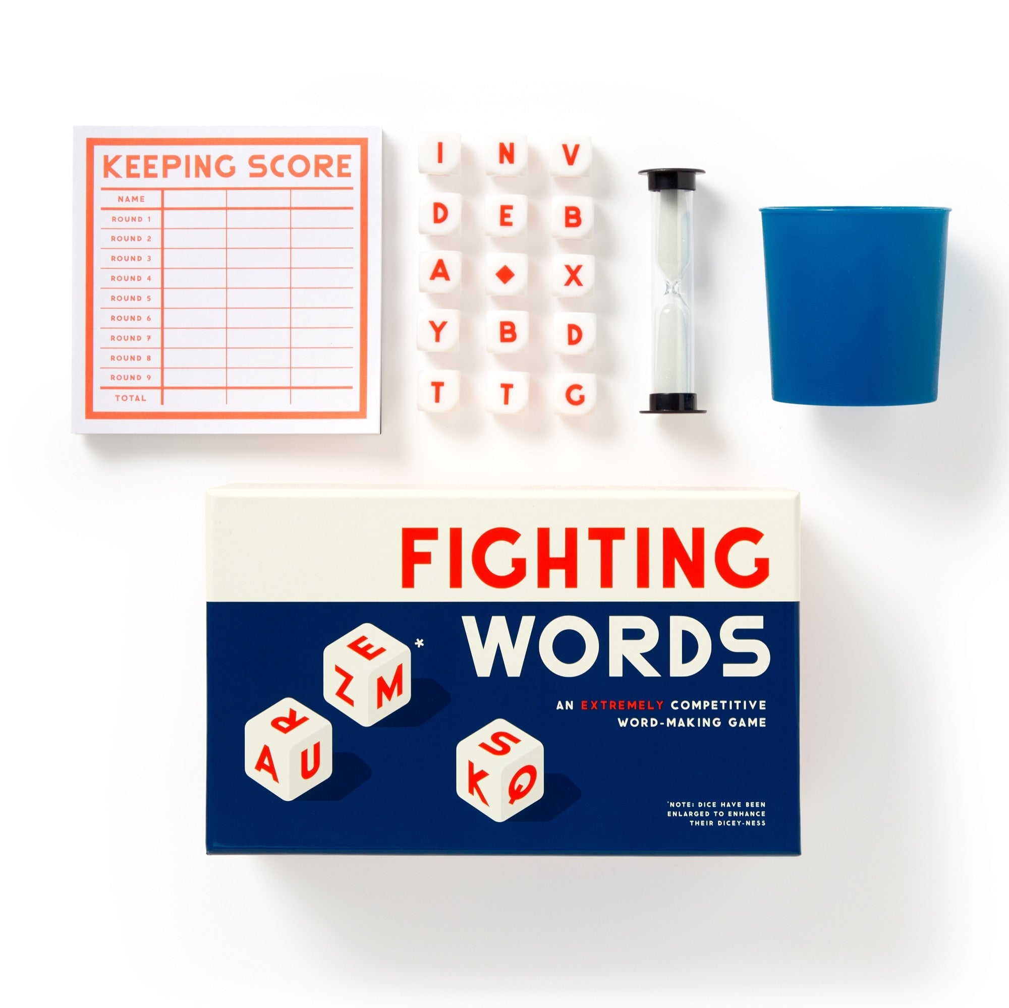 Fighting Words Dice Game | Fast-Paced Word Play | Galison