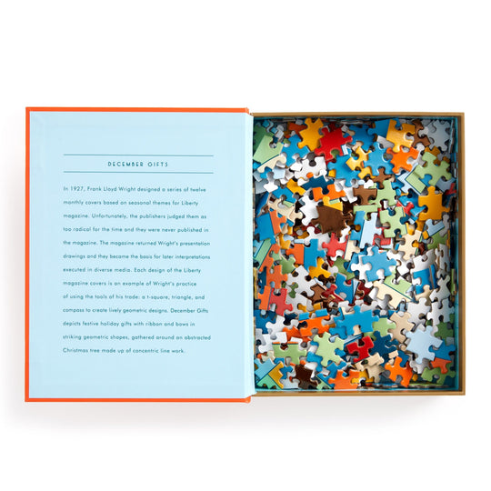 Frank Lloyd Wright December Gifts 500 Piece Book Puzzle 500 Piece Puzzles Frank Lloyd Wright Foundation 