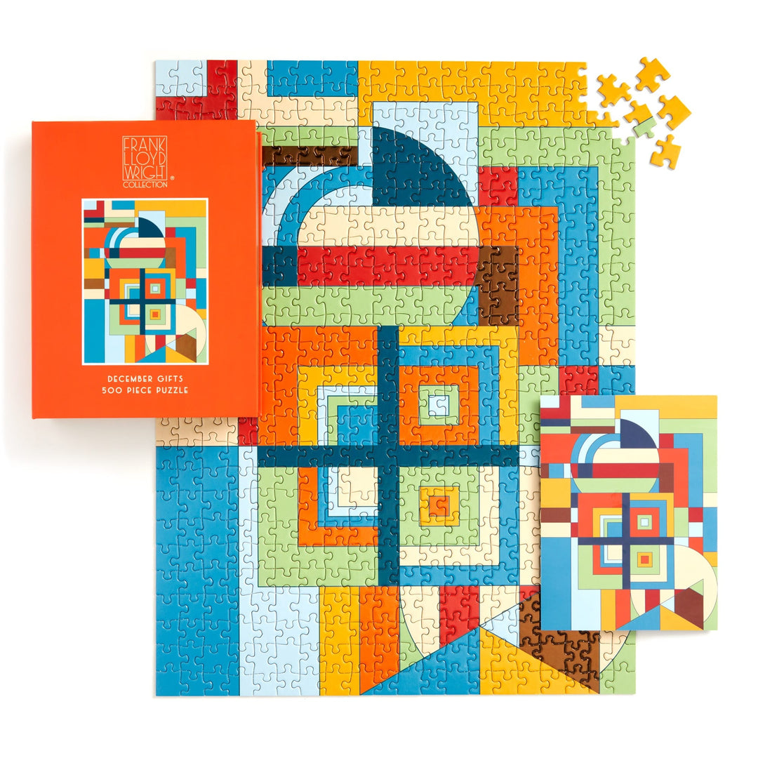 Frank Lloyd Wright December Gifts 500 Piece Book Puzzle 500 Piece Puzzles Frank Lloyd Wright Foundation 