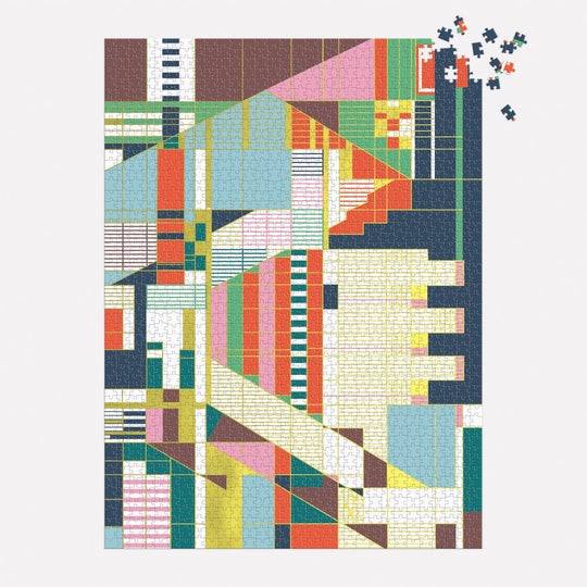 Frank Lloyd Wright Hillside Curtain 1500 Piece Foil Puzzle 1500 Piece Puzzles Frank Lloyd Wright Foundation 