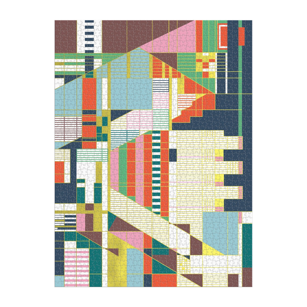 Frank Lloyd Wright Hillside Curtain 1500 Piece Foil Puzzle 1500 Piece Puzzles Frank Lloyd Wright Foundation 