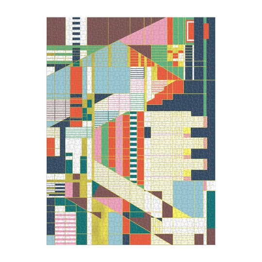 Frank Lloyd Wright Hillside Curtain 1500 Piece Foil Puzzle 1500 Piece Puzzles Frank Lloyd Wright Foundation 