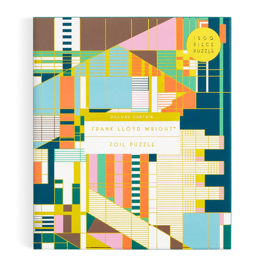 Frank Lloyd Wright Hillside Curtain 1500 Piece Foil Puzzle 1500 Piece Puzzles Frank Lloyd Wright Foundation 