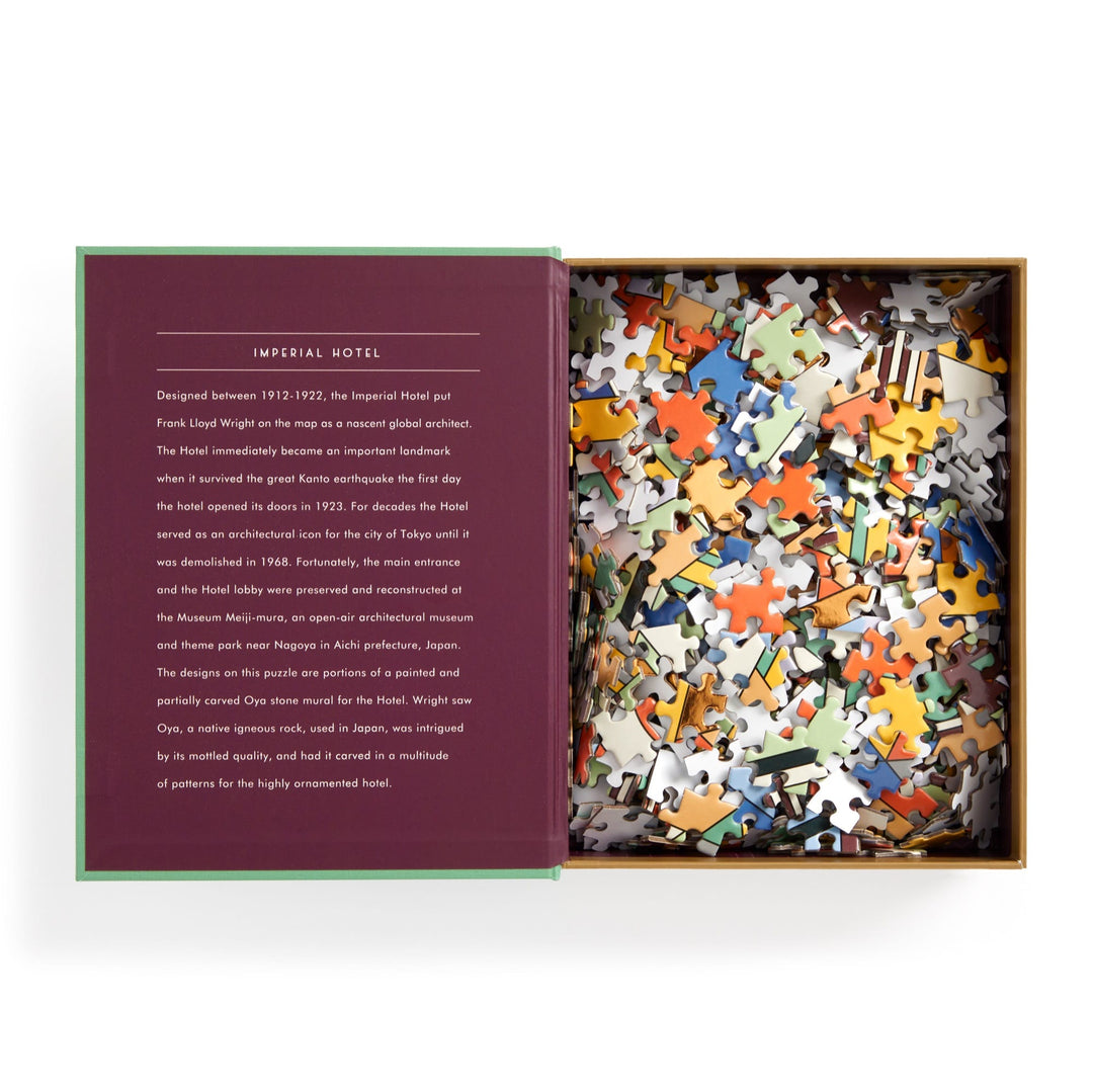 Frank Lloyd Wright Imperial Hotel 500 Piece Book Puzzle 500 Piece Puzzles Frank Lloyd Wright Foundation 