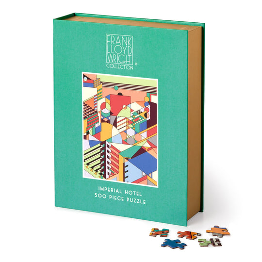 Frank Lloyd Wright Imperial Hotel 500 Piece Book Puzzle 500 Piece Puzzles Frank Lloyd Wright Foundation 