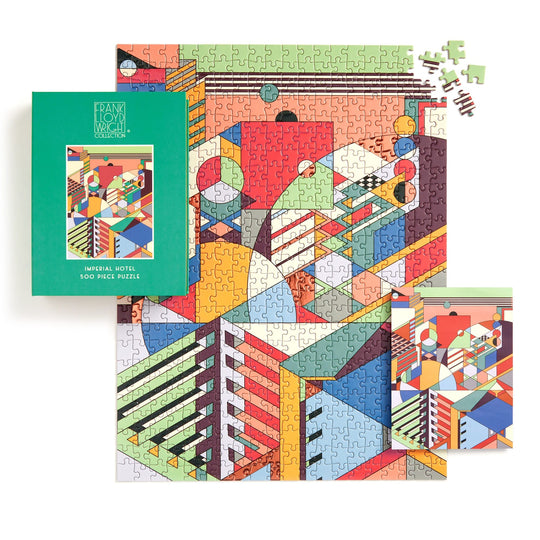 Frank Lloyd Wright Imperial Hotel 500 Piece Book Puzzle 500 Piece Puzzles Frank Lloyd Wright Foundation 