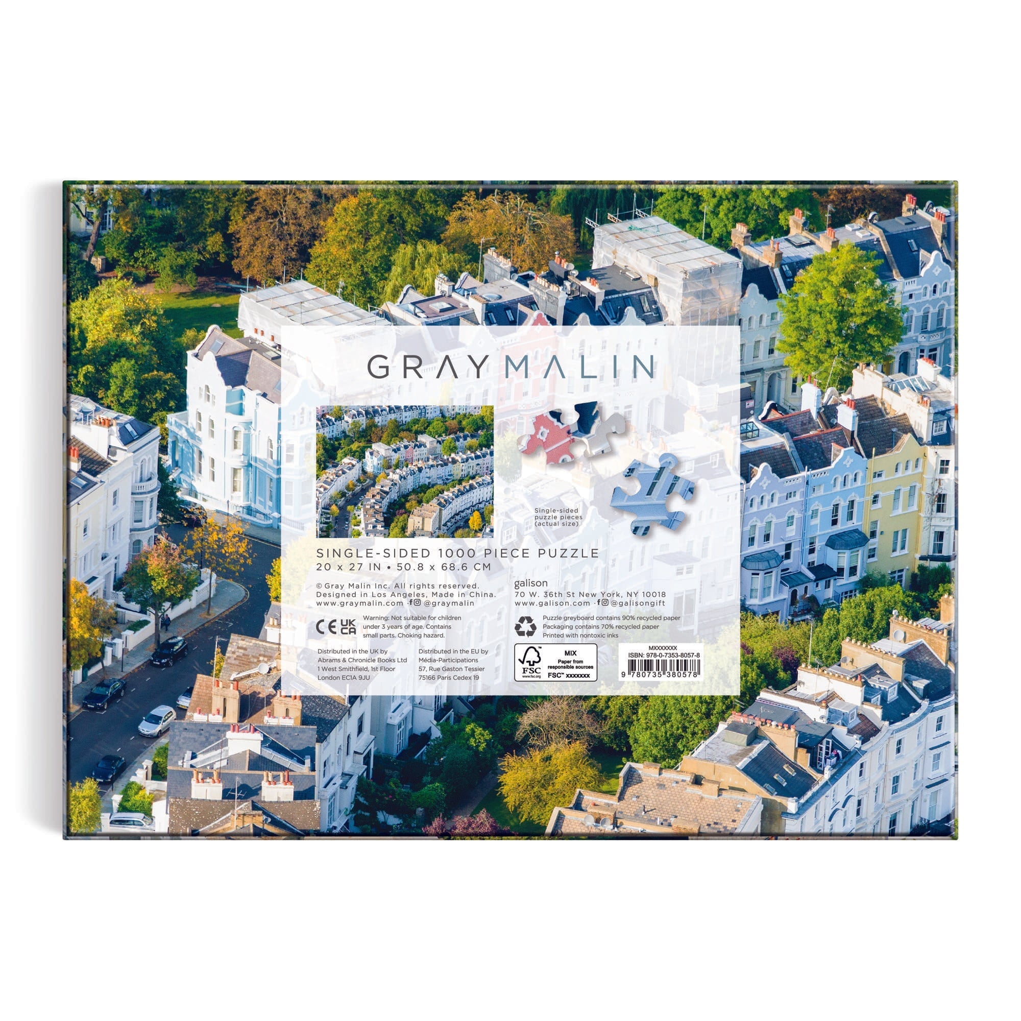 Gray Malin Notting Hill 1000 Piece Puzzle | Galison