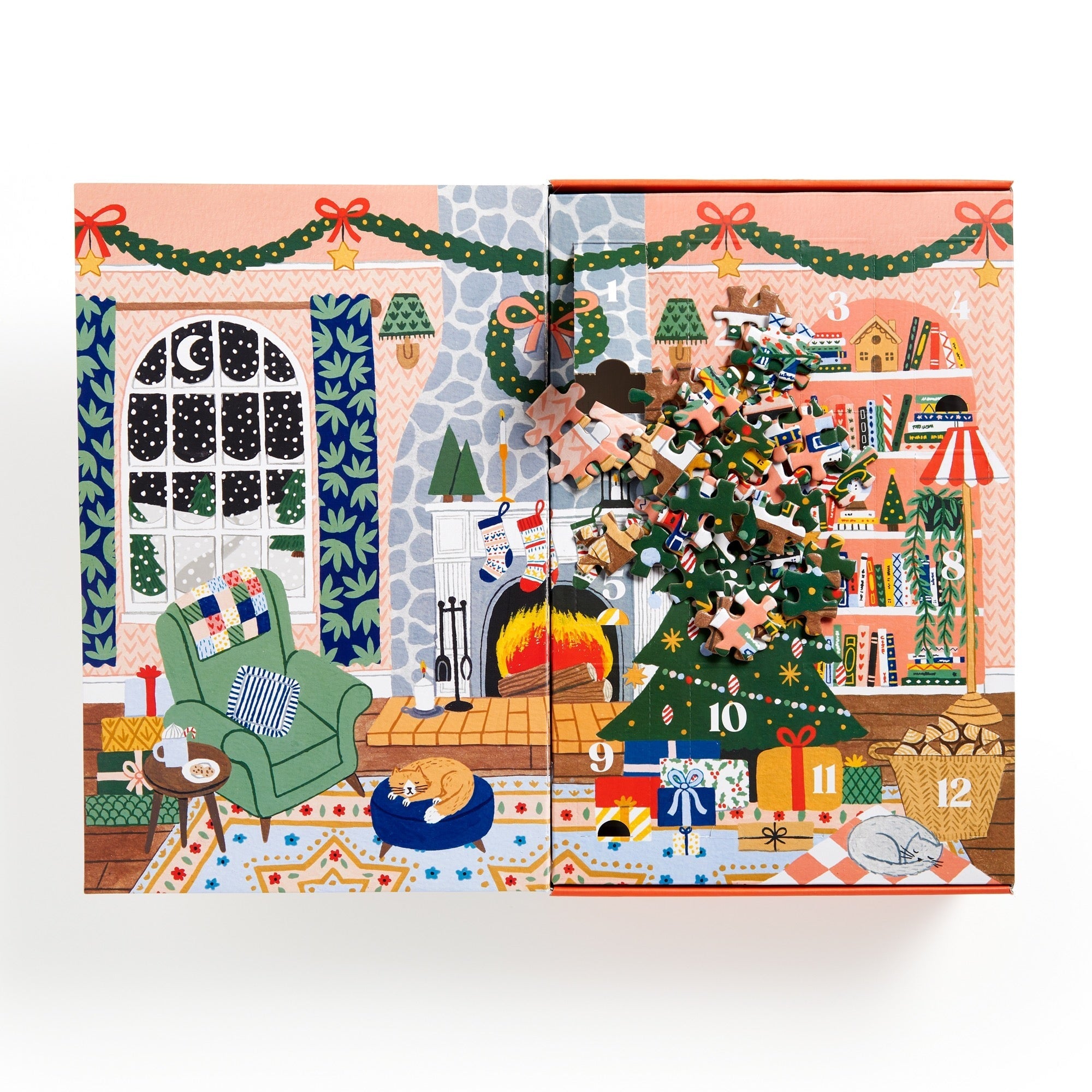 Home for the Holidays 500 Piece Advent Puzzle Calendar – Galison