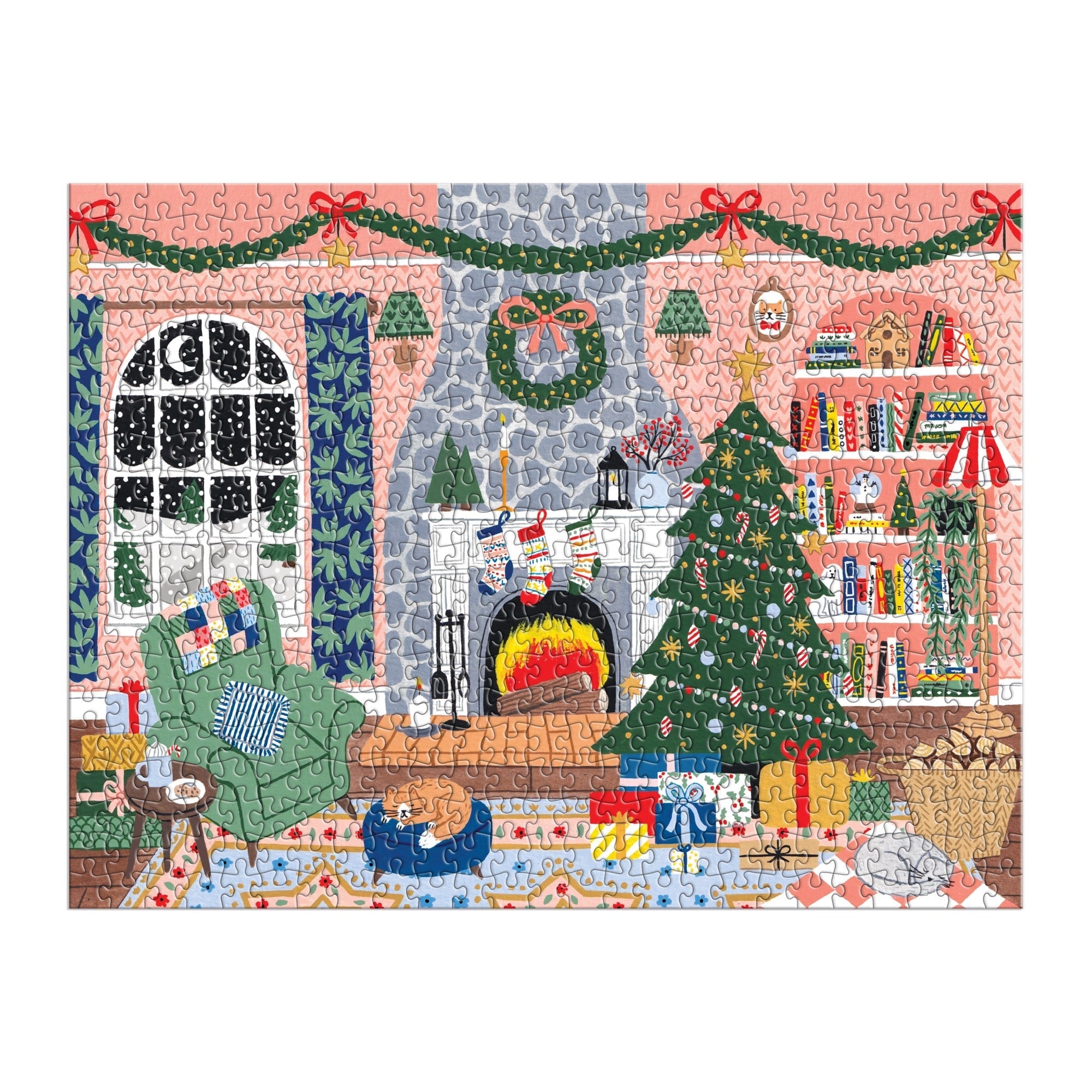 Home for the Holidays 500-Piece Advent Puzzle | Galison