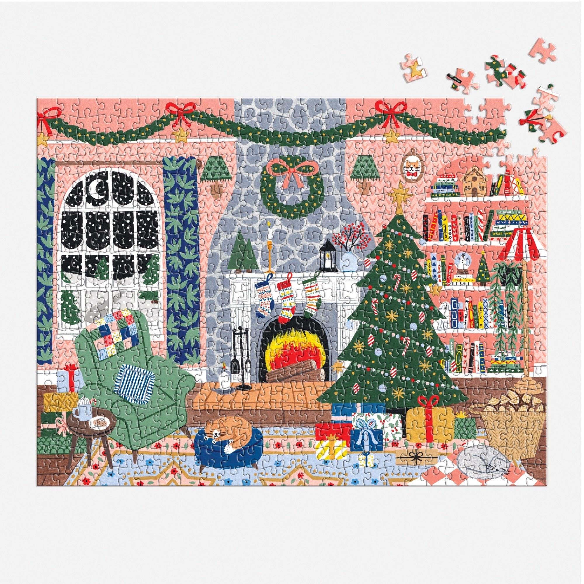 Home for the Holidays 500-Piece Advent Puzzle | Galison