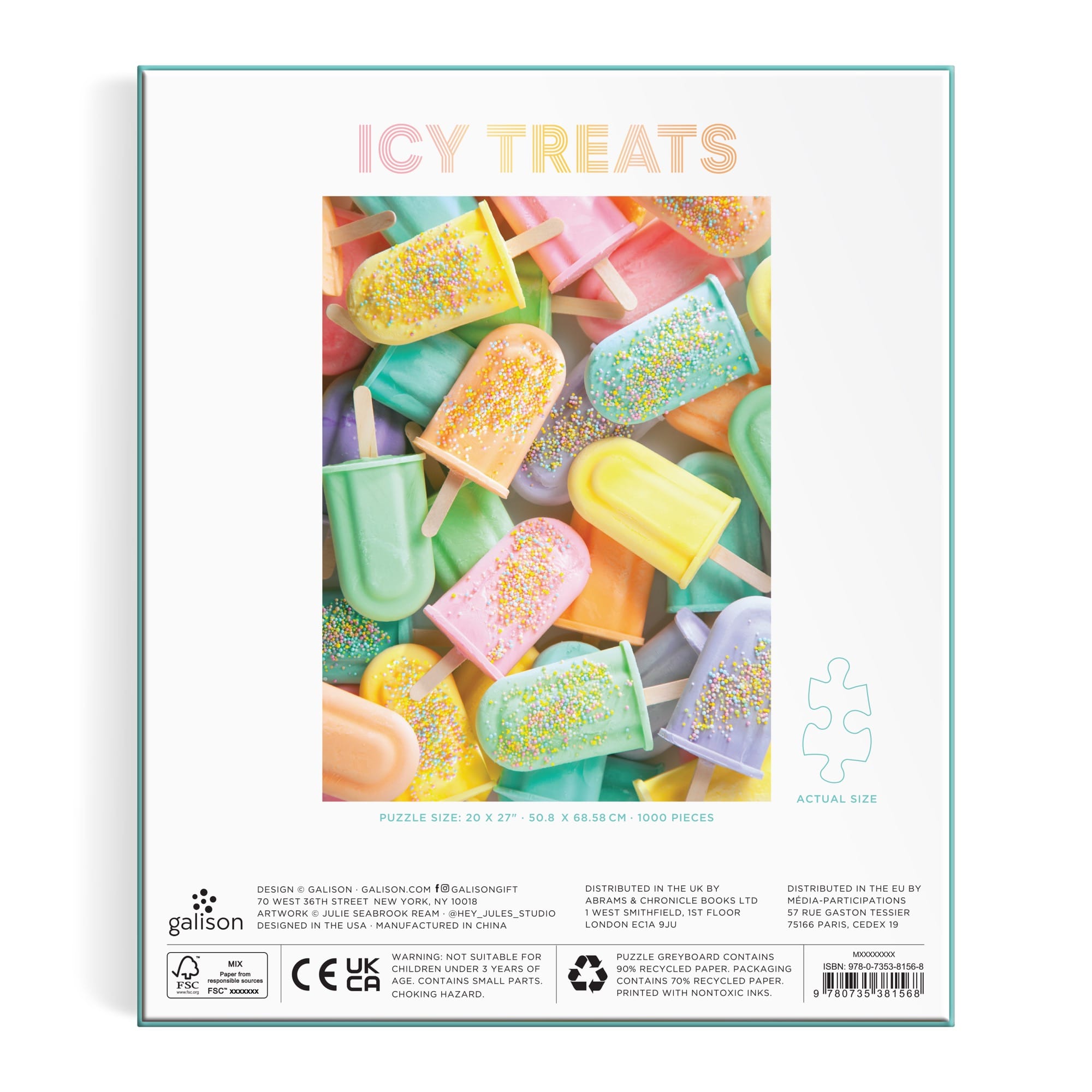 Icy Treats 1000 Piece Puzzle – Galison