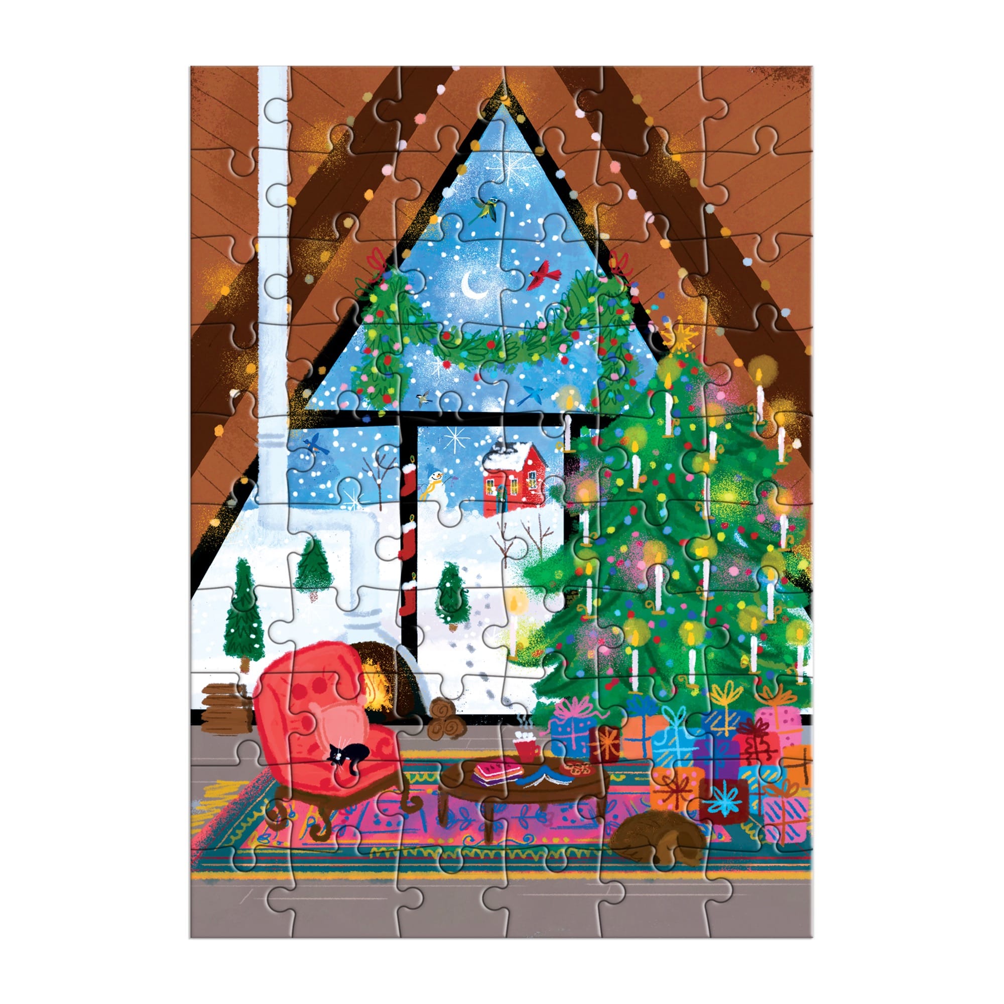 Joy Laforme Cozy Cabin Greeting Card Puzzle | Galison