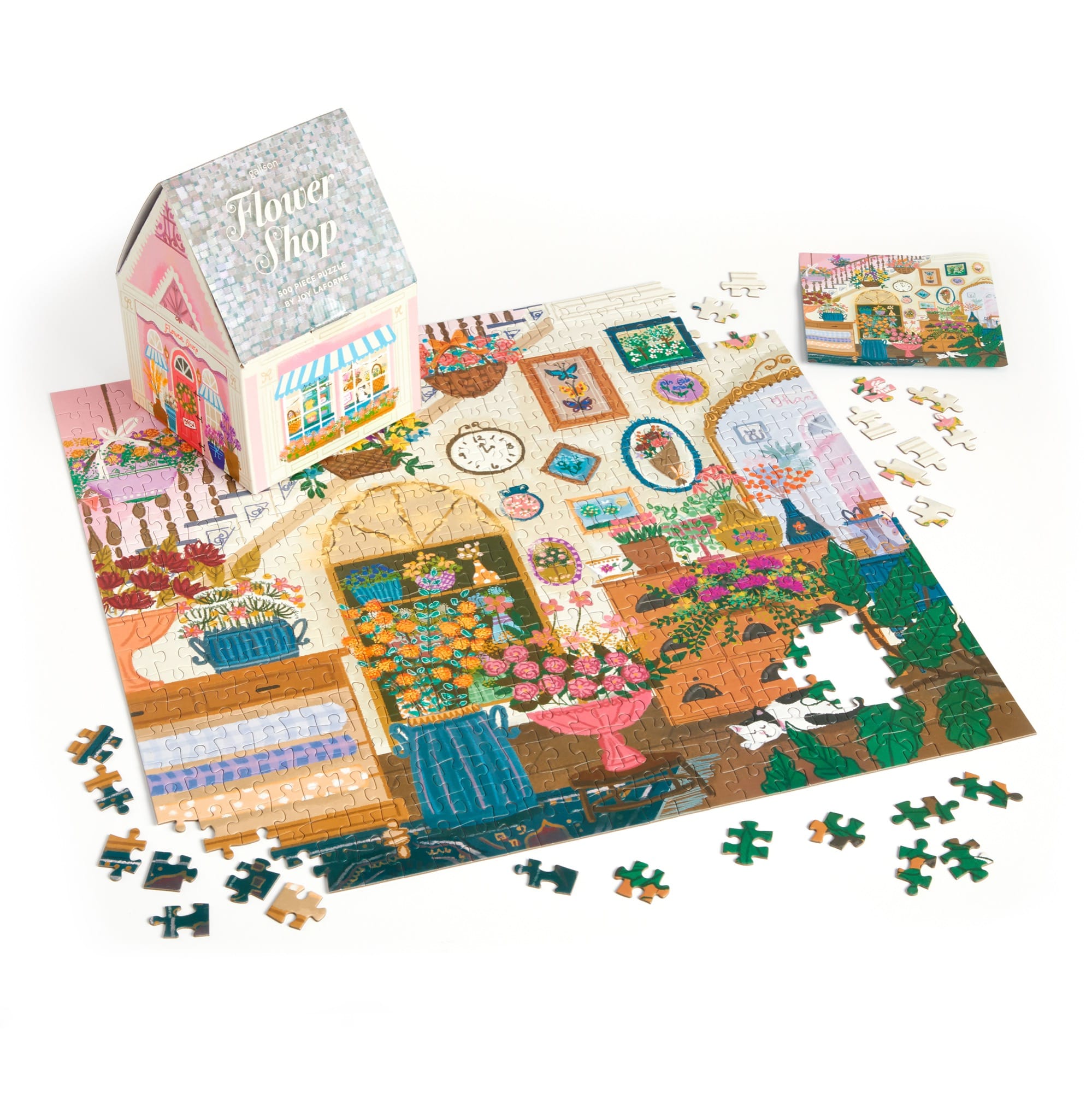 Joy Laforme Flower Shop 500 Piece House Puzzle – Galison