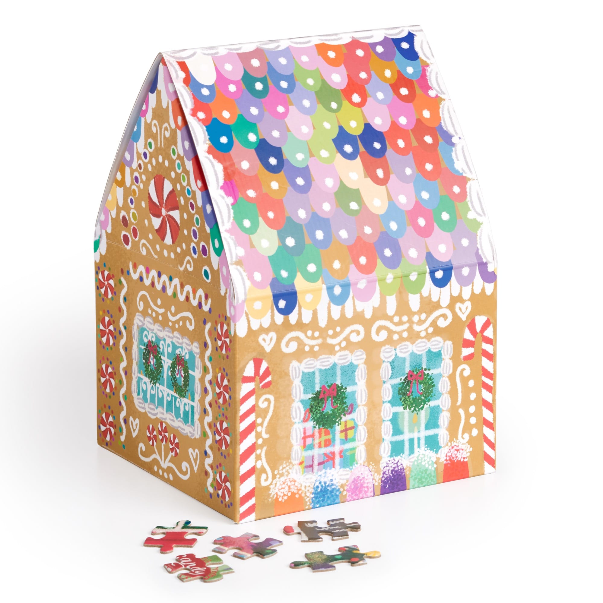 Joy Laforme Gingerbread Cottage 500 Piece Puzzle In A House – Galison