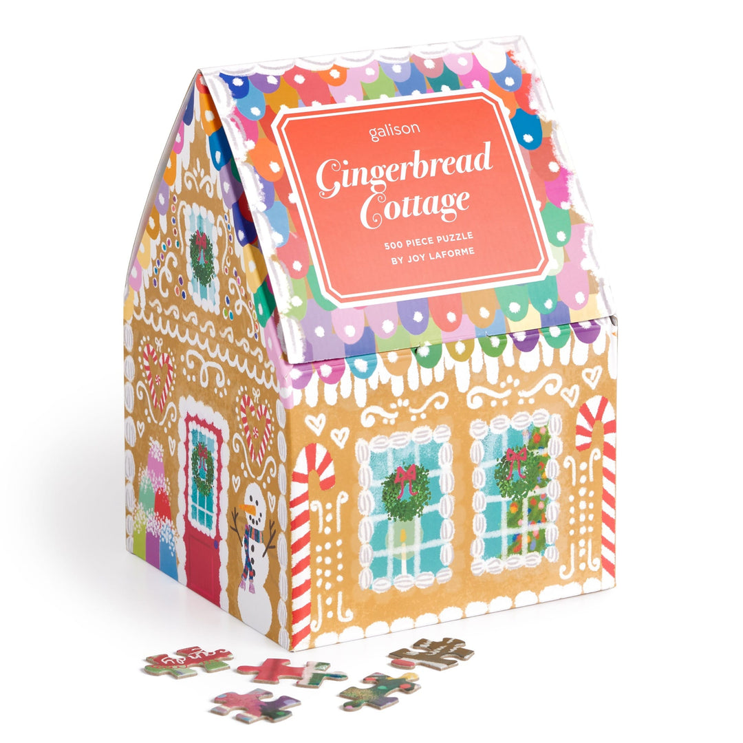 Joy Laforme Gingerbread Cottage 500 Piece Puzzle In A House Jigsaw Puzzle Joy Laforme 