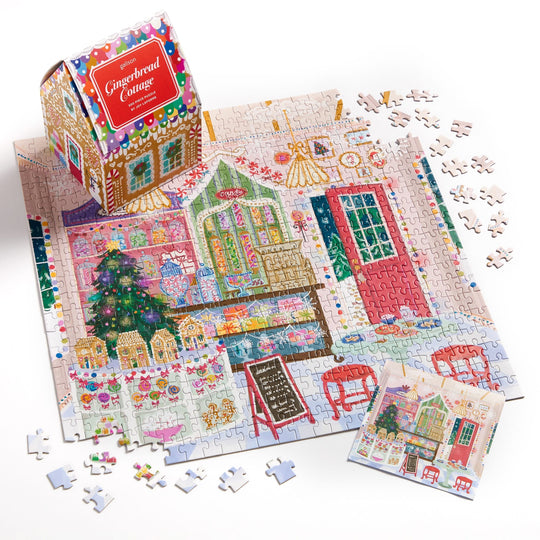 Joy Laforme Gingerbread Cottage 500 Piece Puzzle In A House Jigsaw Puzzle Joy Laforme 