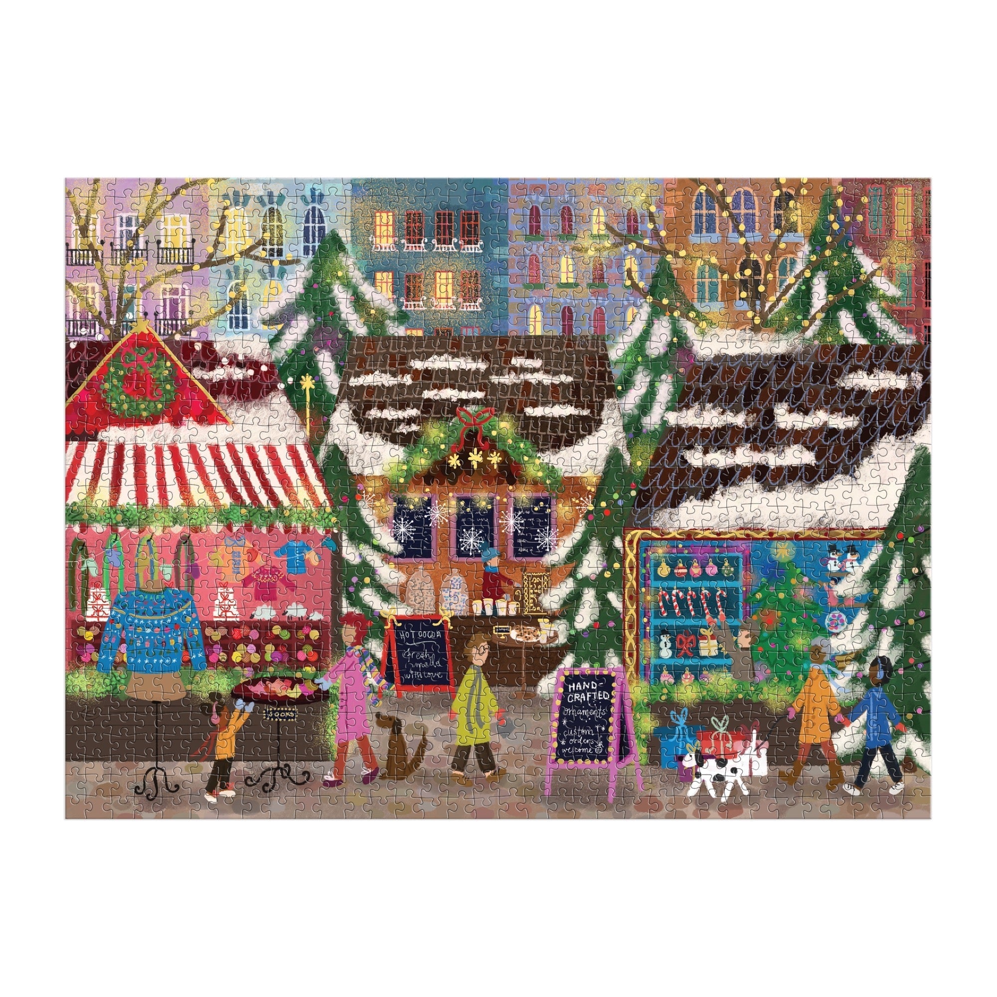 Merry Market 1000 Piece Foil Puzzle | Galison