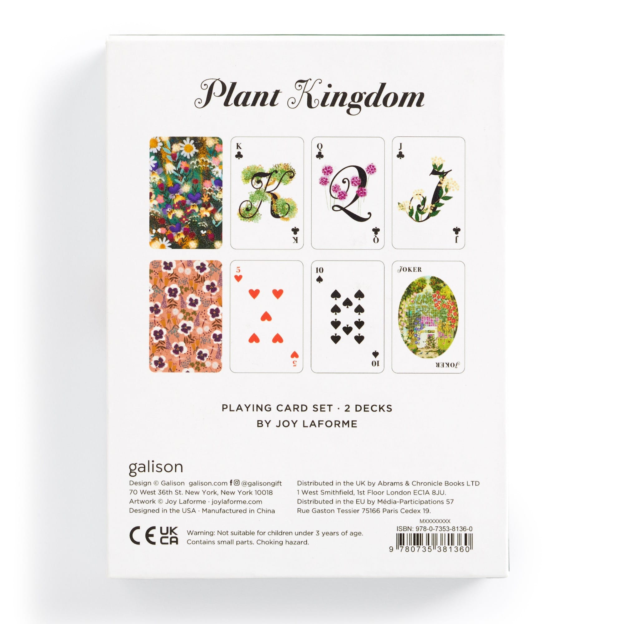 Joy Laforme Plant Kingdom Playing Card Set | Galison