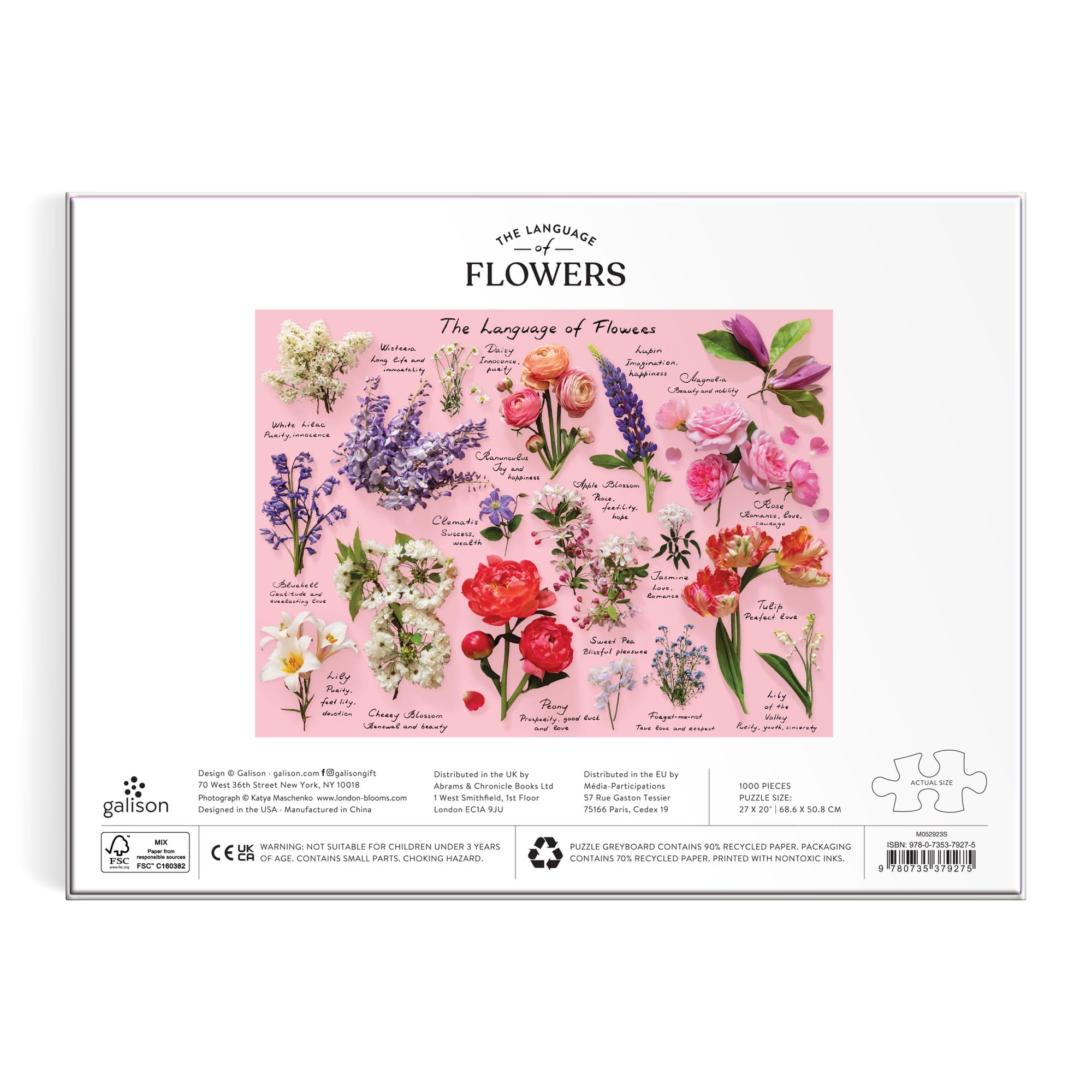 Language of Flowers 1000 Piece Puzzle – Galison
