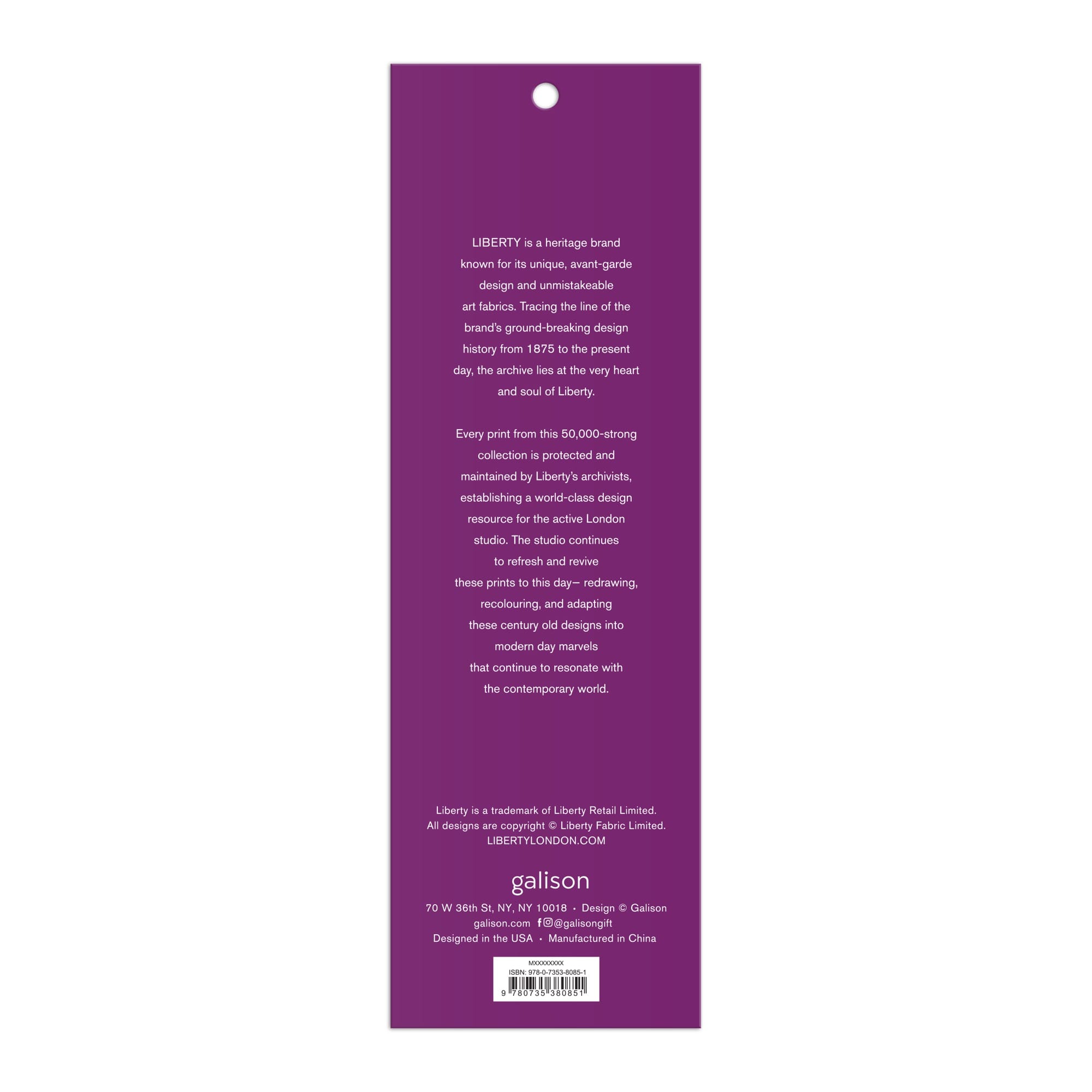 Liberty Magnetic Bookmarks Set of 3 | Galison