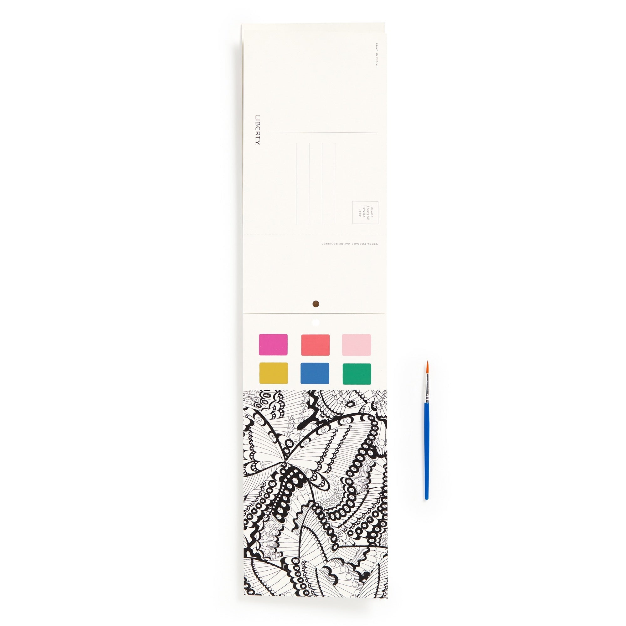 Liberty Paint-In Print Set | Floral Card Kit | Galison