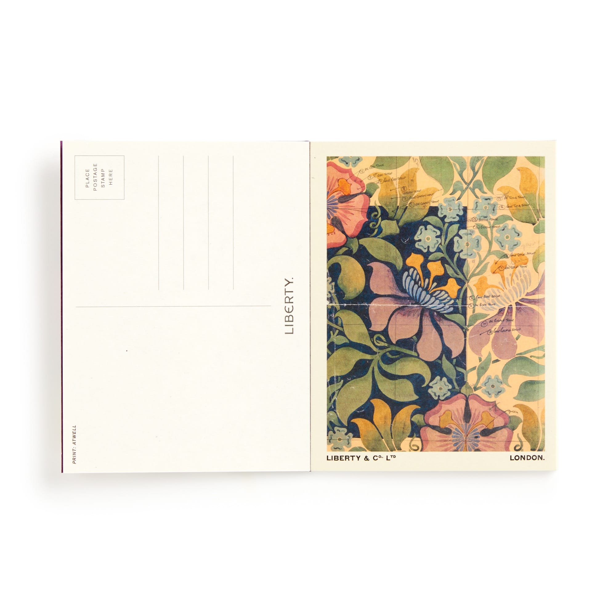 Liberty Postcard Book | 10 Artistic Postcards | Galison