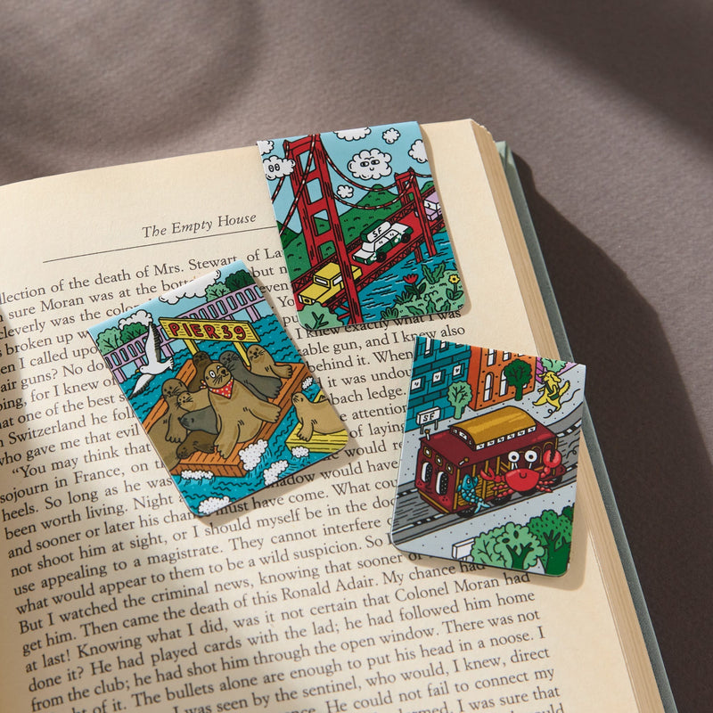 Life In The City By The Bay Magnetic Bookmarks Bookmarks Hyesu Lee 