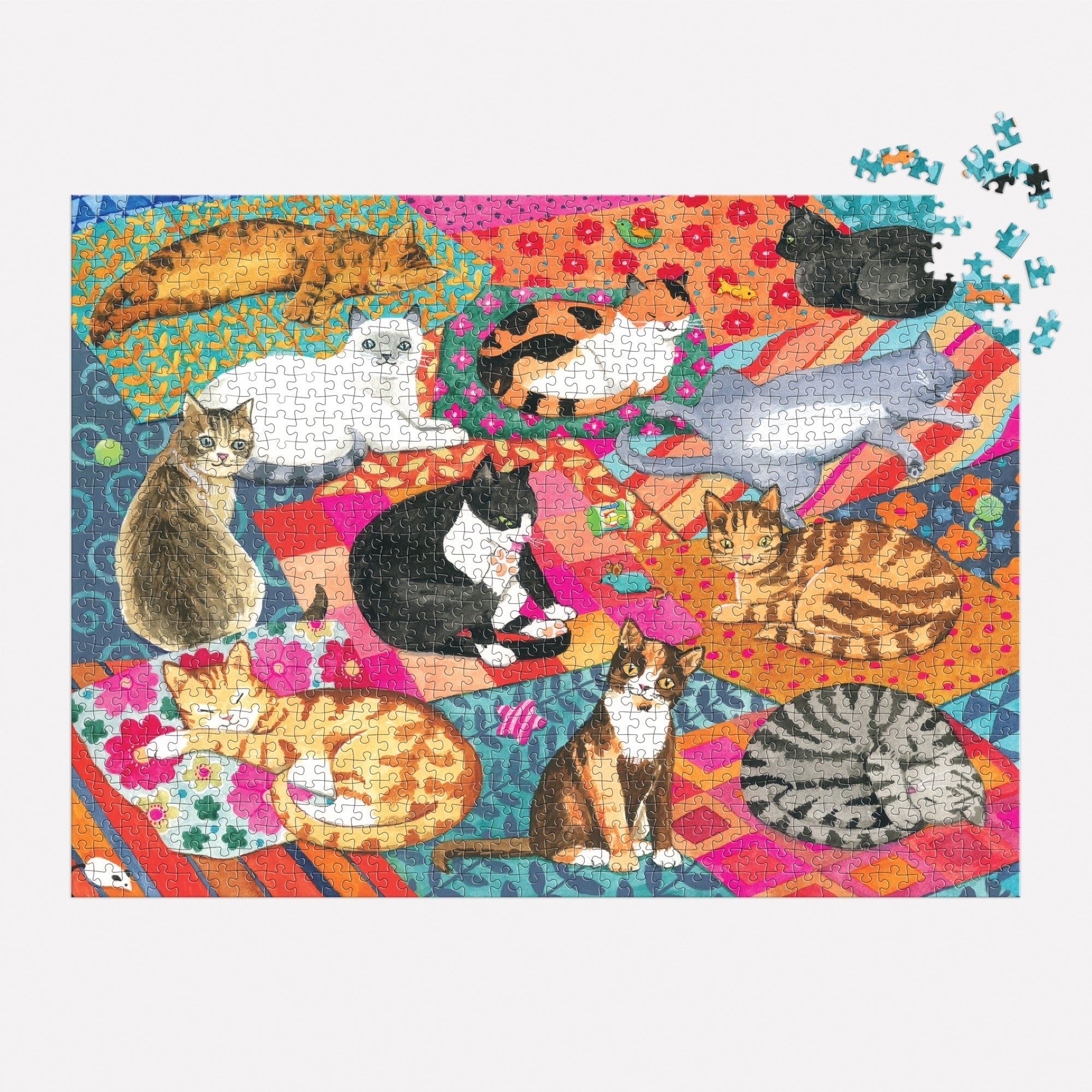 Lounging Cats 1000 Piece Puzzle – Galison