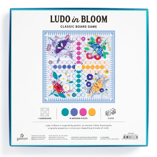 Ludo In Bloom Classic Board Game Set Board Games Diana Beltrán Herrera 