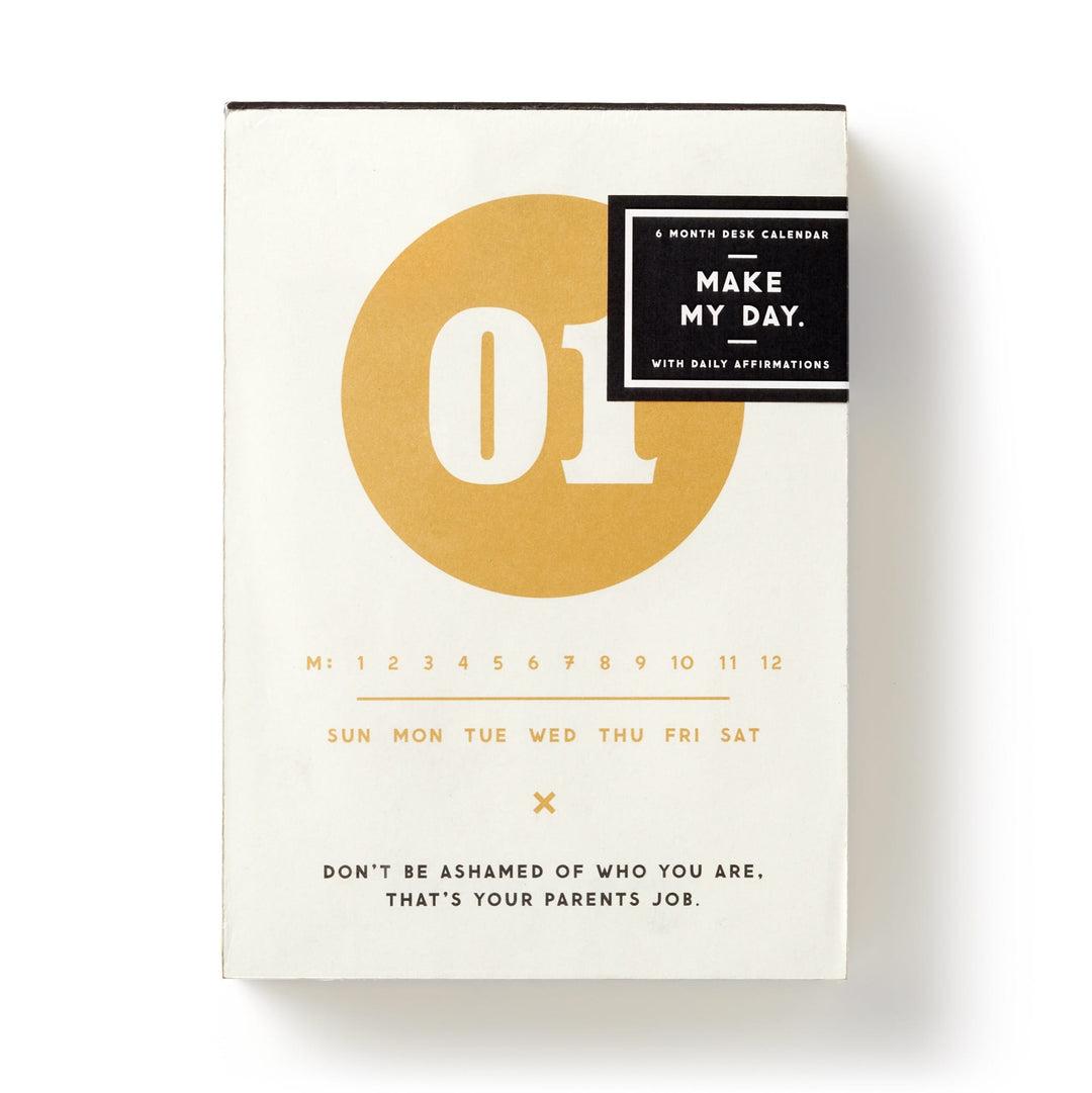 Make My Day Undated Desk Calendar Undated Standard Planner Brass Monkey 