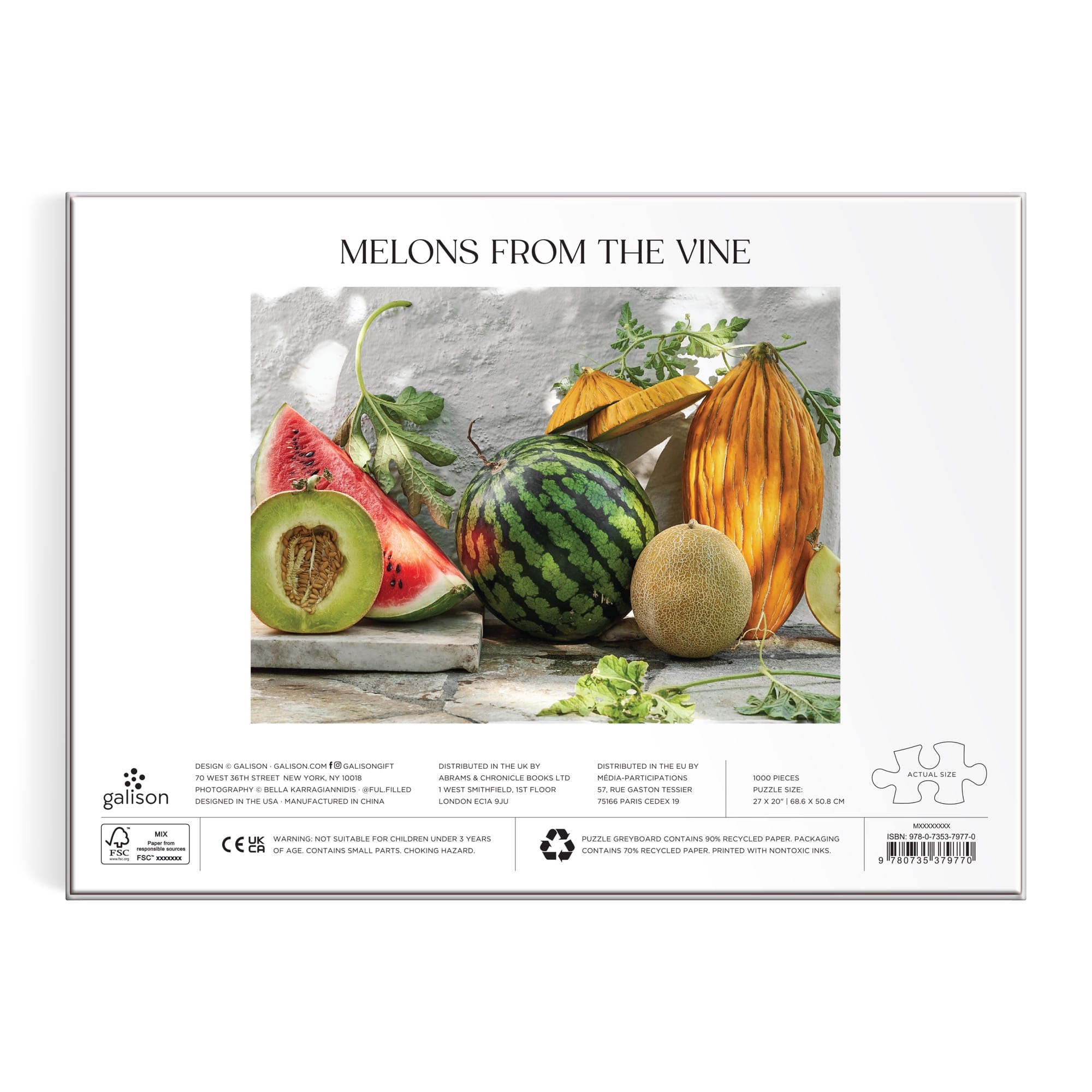Melons from the Vine 1000 Piece Puzzle | Galison