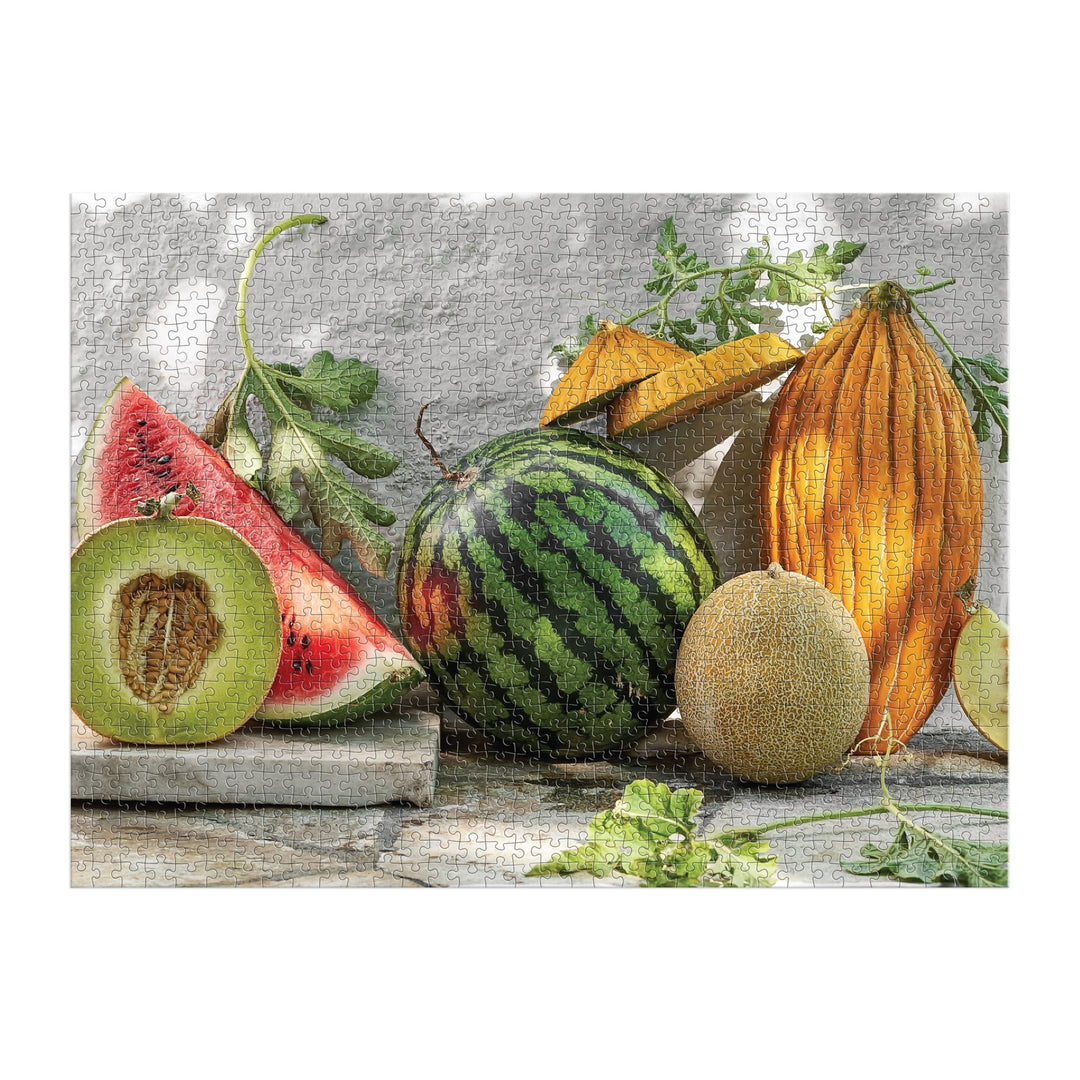 Melons from the Vine 1000 Piece Puzzle 1000 Piece Puzzles Bella Karragiannidis 