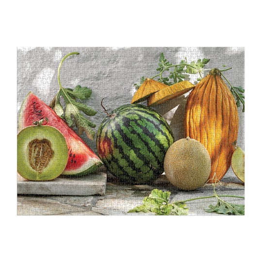 Melons from the Vine 1000 Piece Puzzle 1000 Piece Puzzles Bella Karragiannidis 