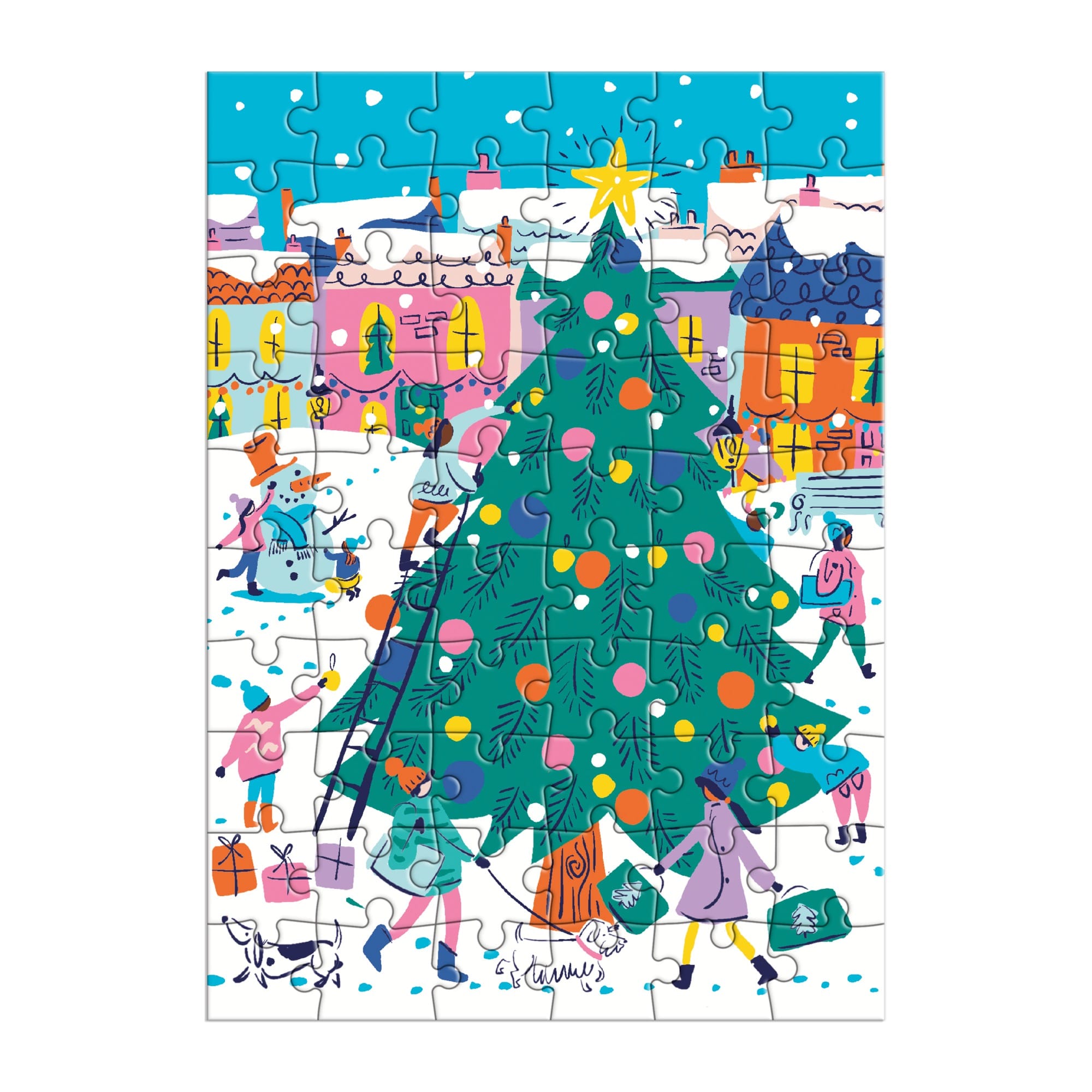 Merry & Bright Greeting Card Puzzle – Galison