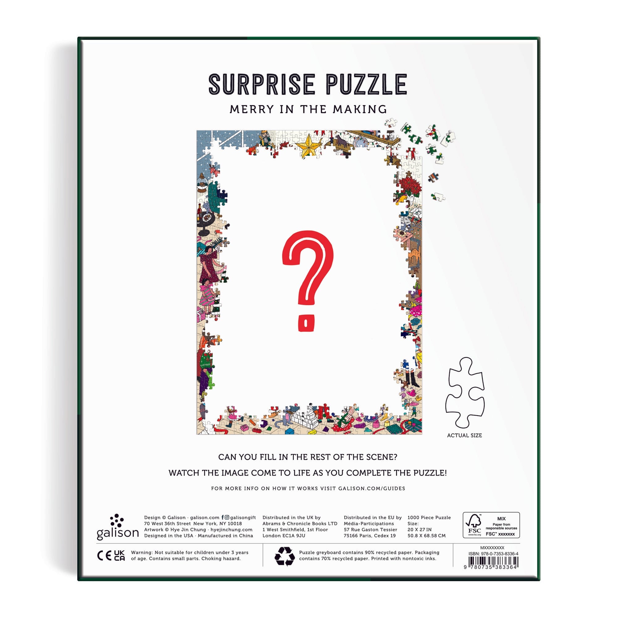 Merry In The Making 1000 Piece Surprise Puzzle | Galison