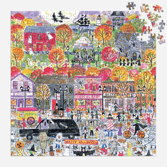 Michael Storrings Halloween Parade 500 Piece Puzzle Jigsaw Puzzle Michael Storrings 