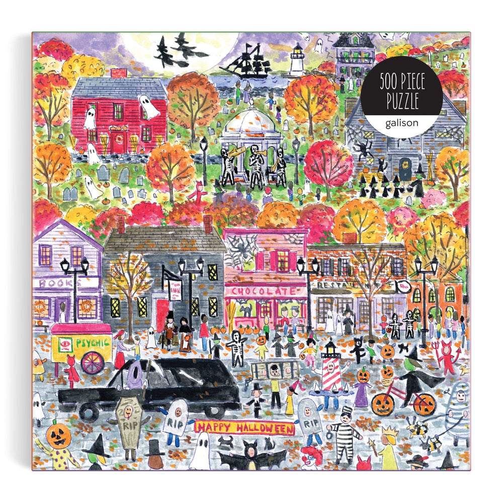 Michael Storrings Halloween Parade 500 Piece Puzzle Jigsaw Puzzle Michael Storrings 