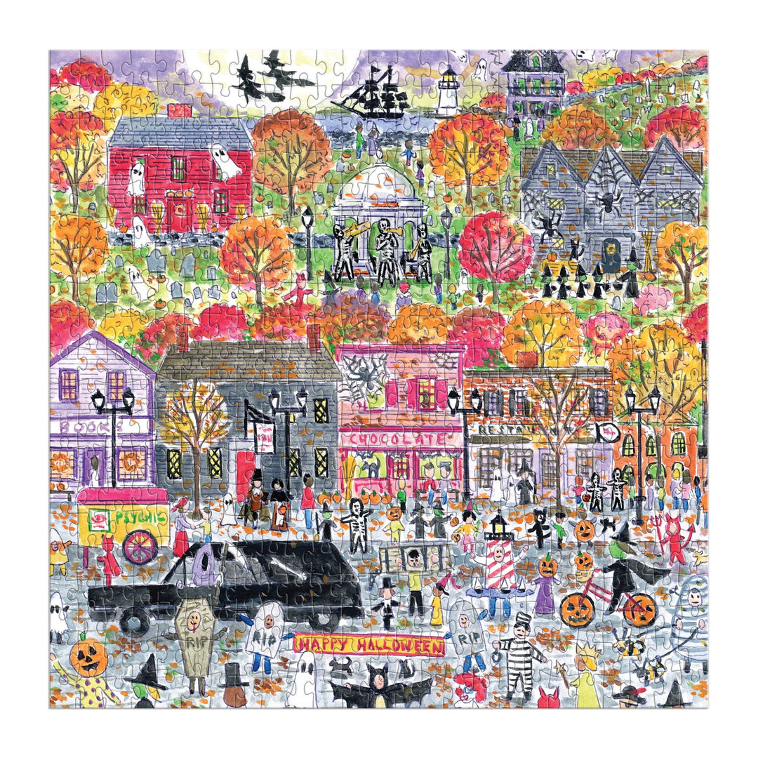 Michael Storrings Halloween Parade 500 Piece Puzzle Jigsaw Puzzle Michael Storrings 