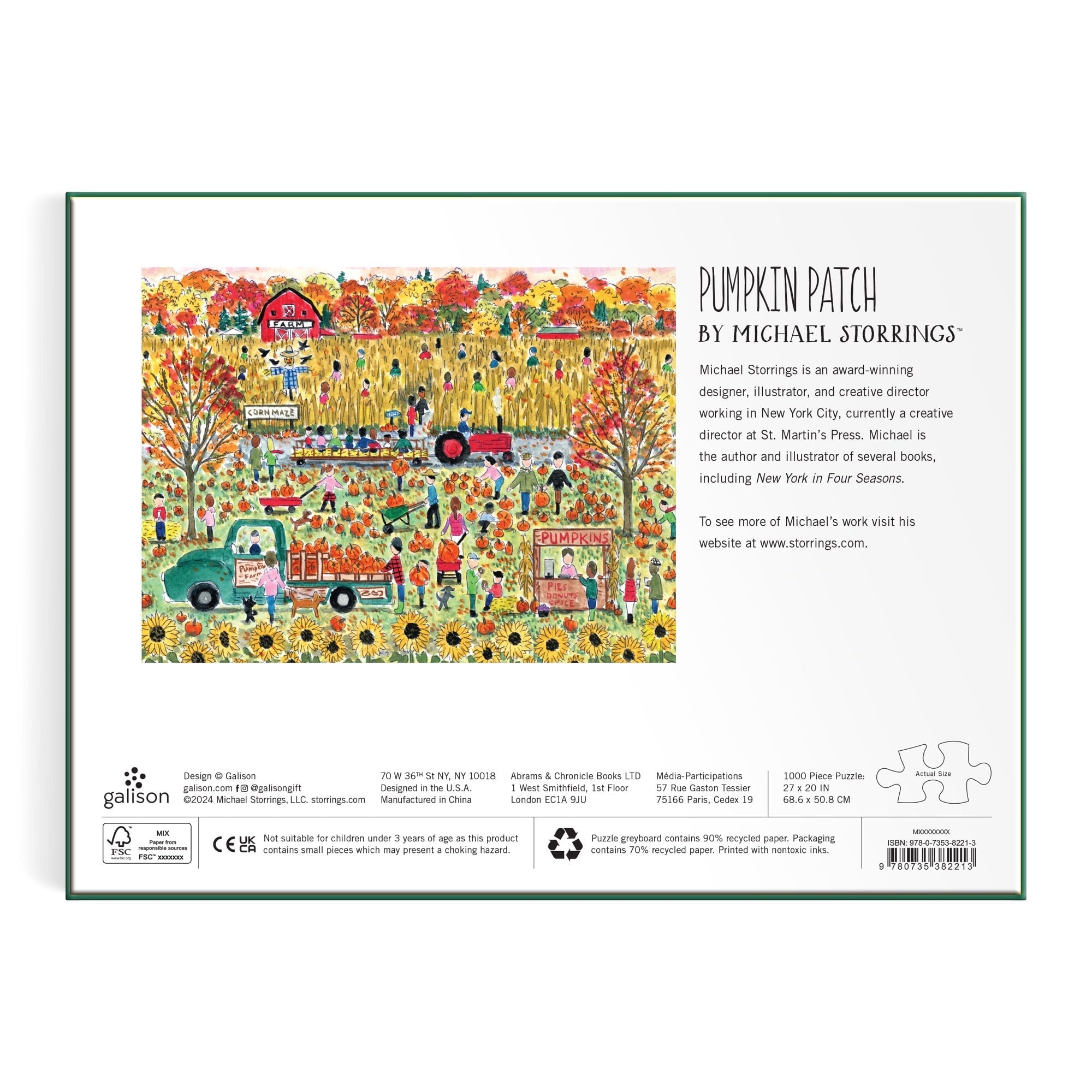 Michael Storrings Pumpkin Patch Puzzle | Galison