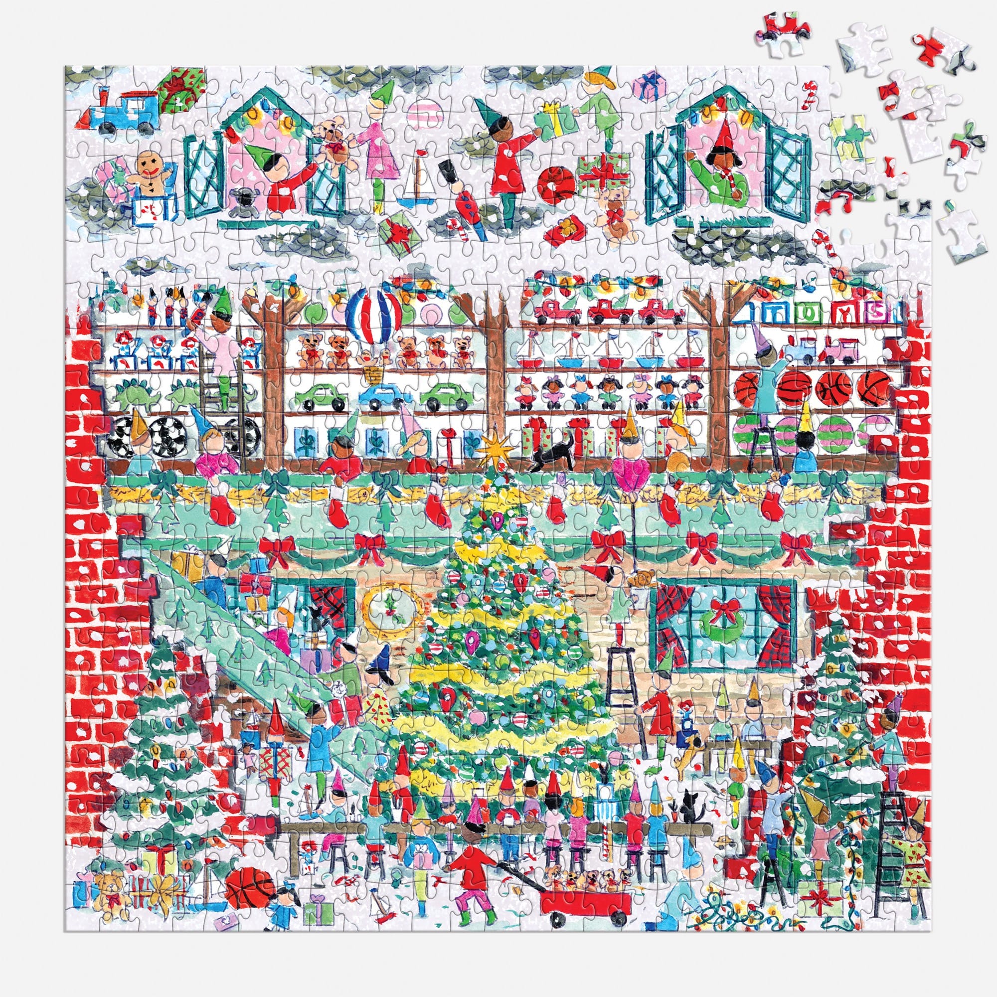Michael Storrings Toy Workshop 500 Piece Puzzle | Galison